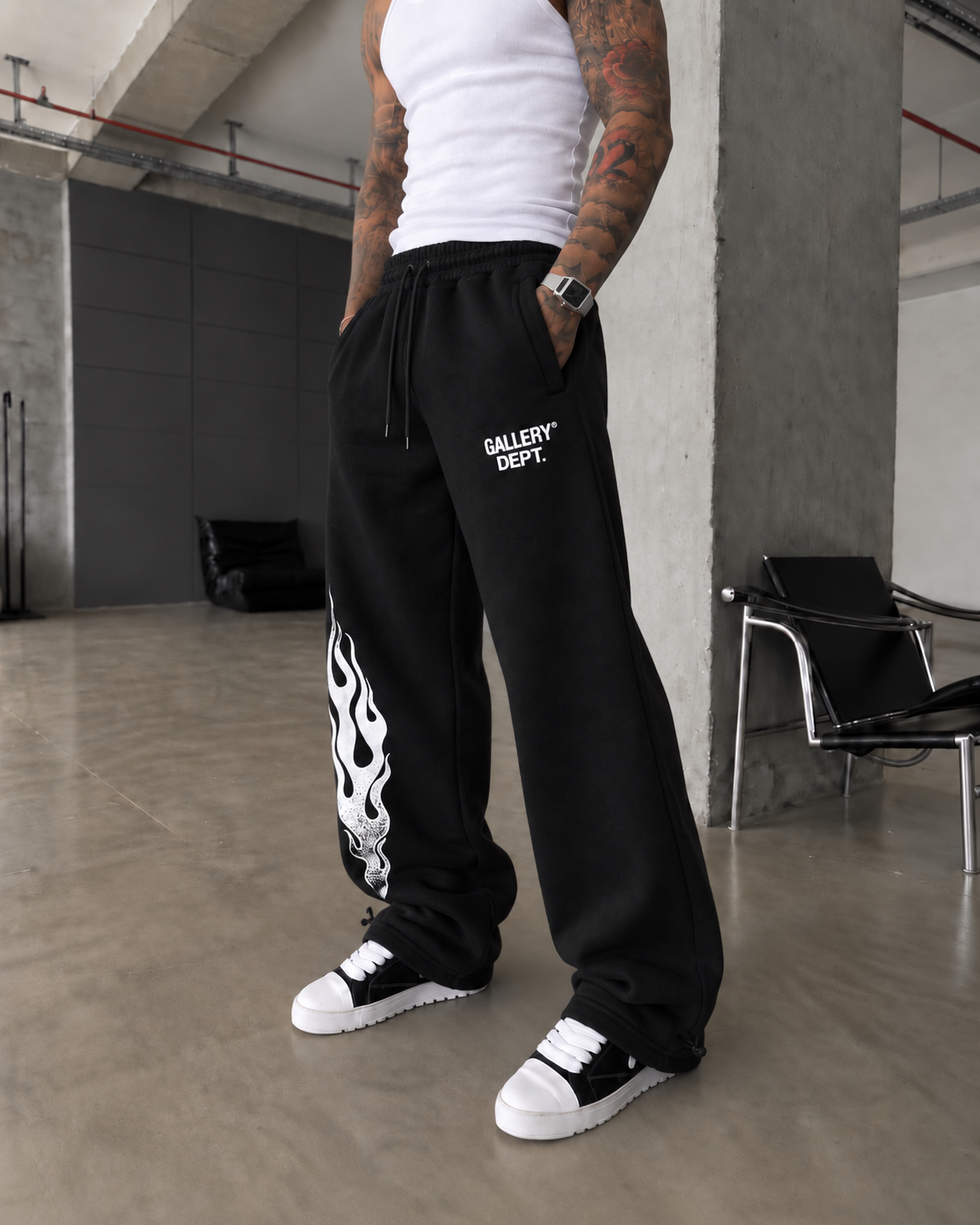 362 Flame Baskı Baggy Eşofman
