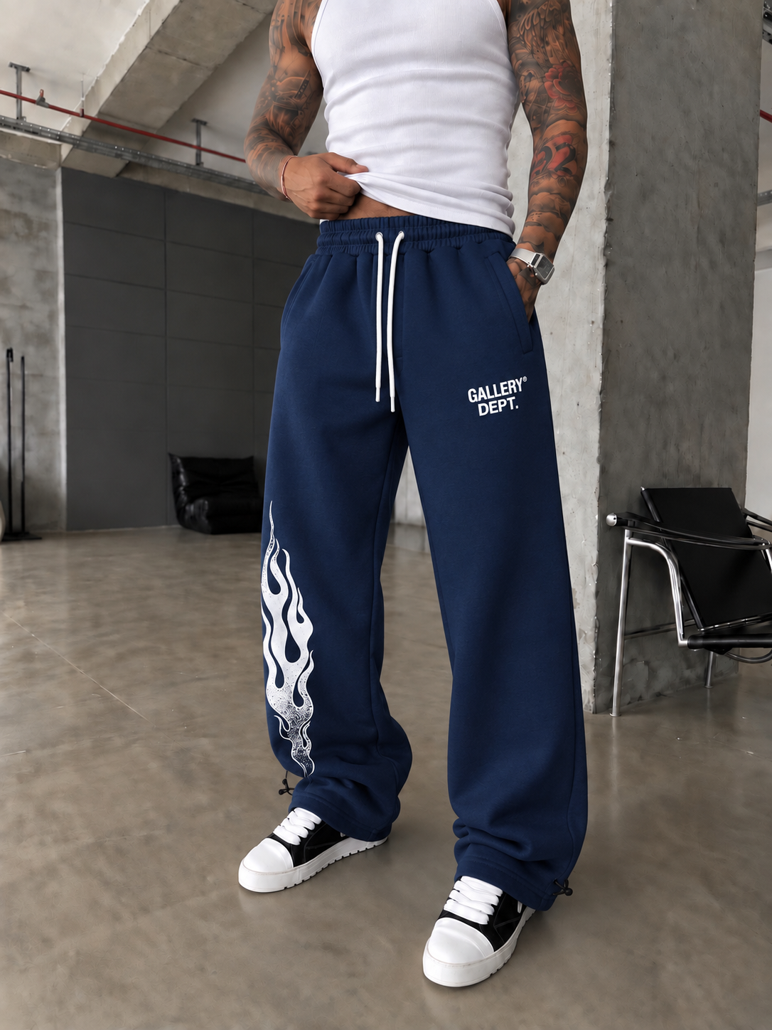 362 Flame Baskı Baggy Eşofman