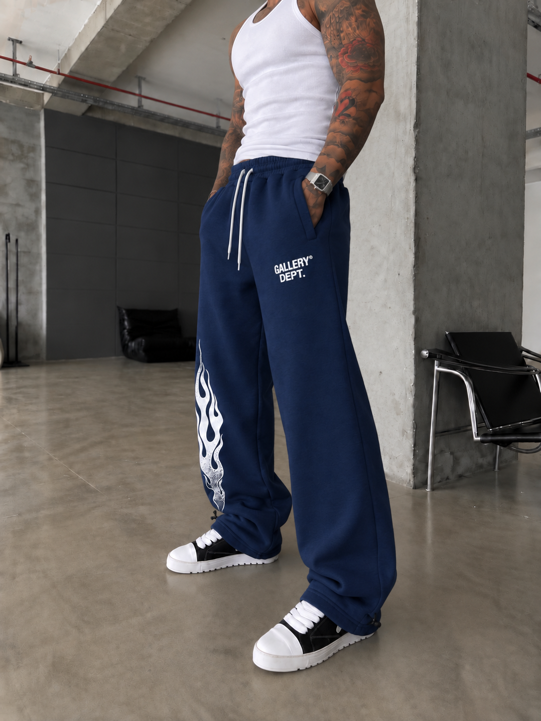 362 Flame Baskı Baggy Eşofman