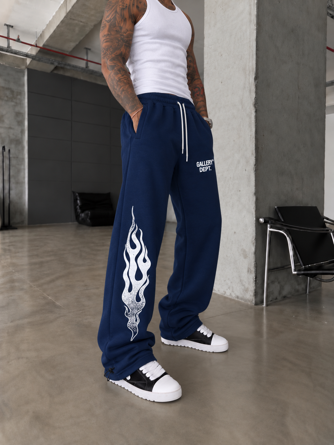362 Flame Baskı Baggy Eşofman