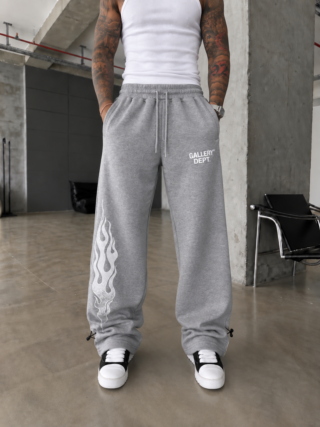 362 Flame Baskı Baggy Eşofman