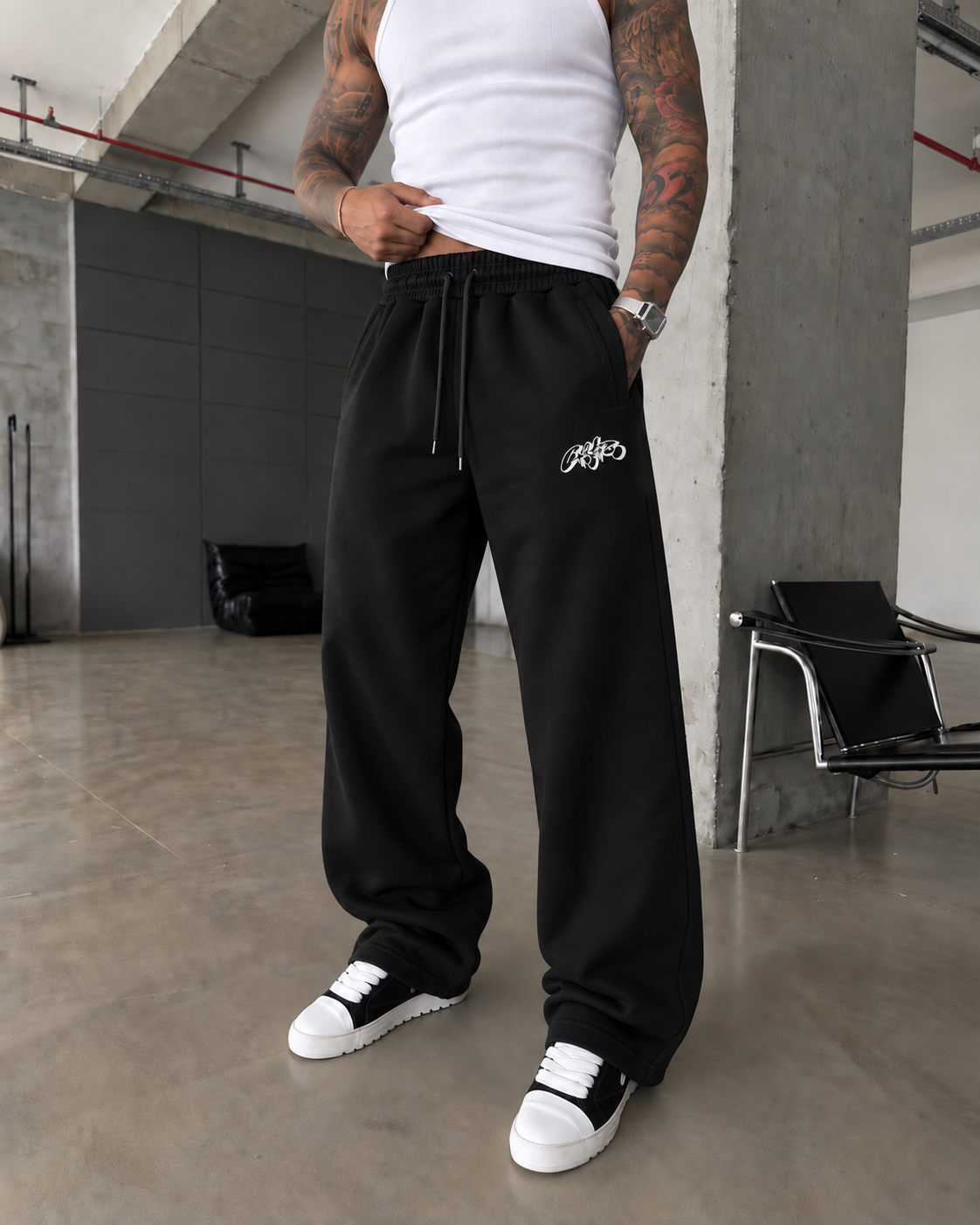362 Grafitti Baskı Premium Baggy Eşofman