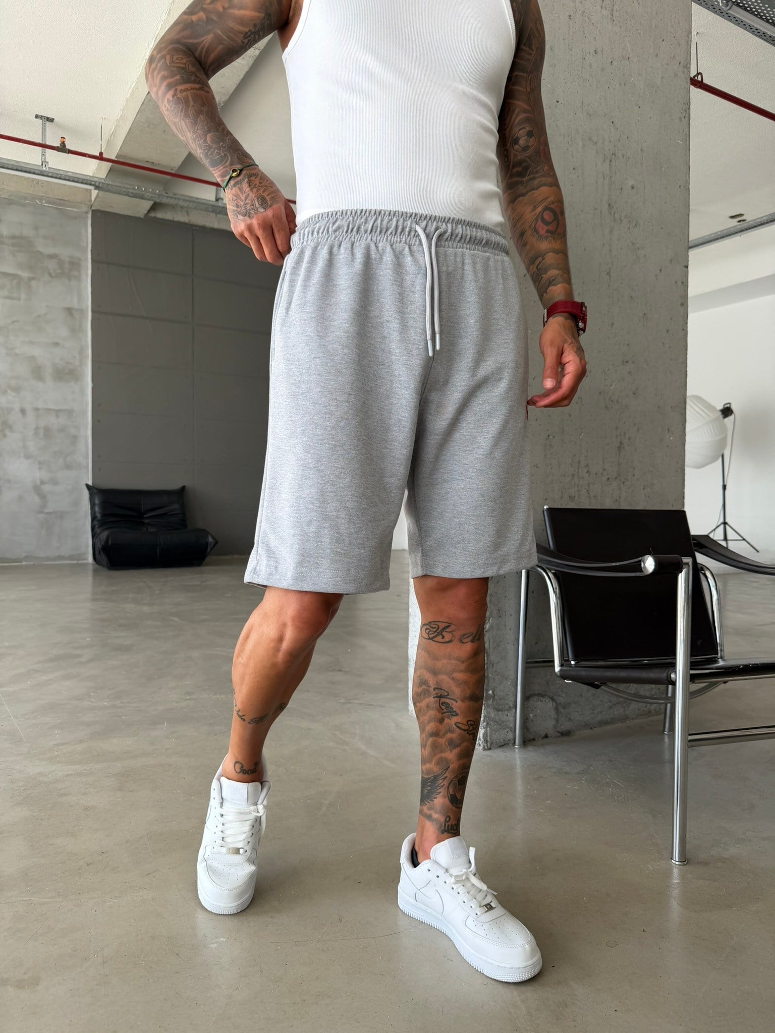 362 Icon Essential Shorts - Gri