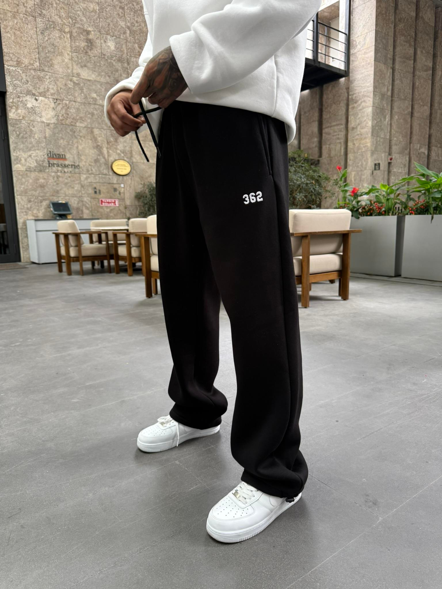 362 Premium Ayarlanabilir Paça Eşofman Altı - Siyah