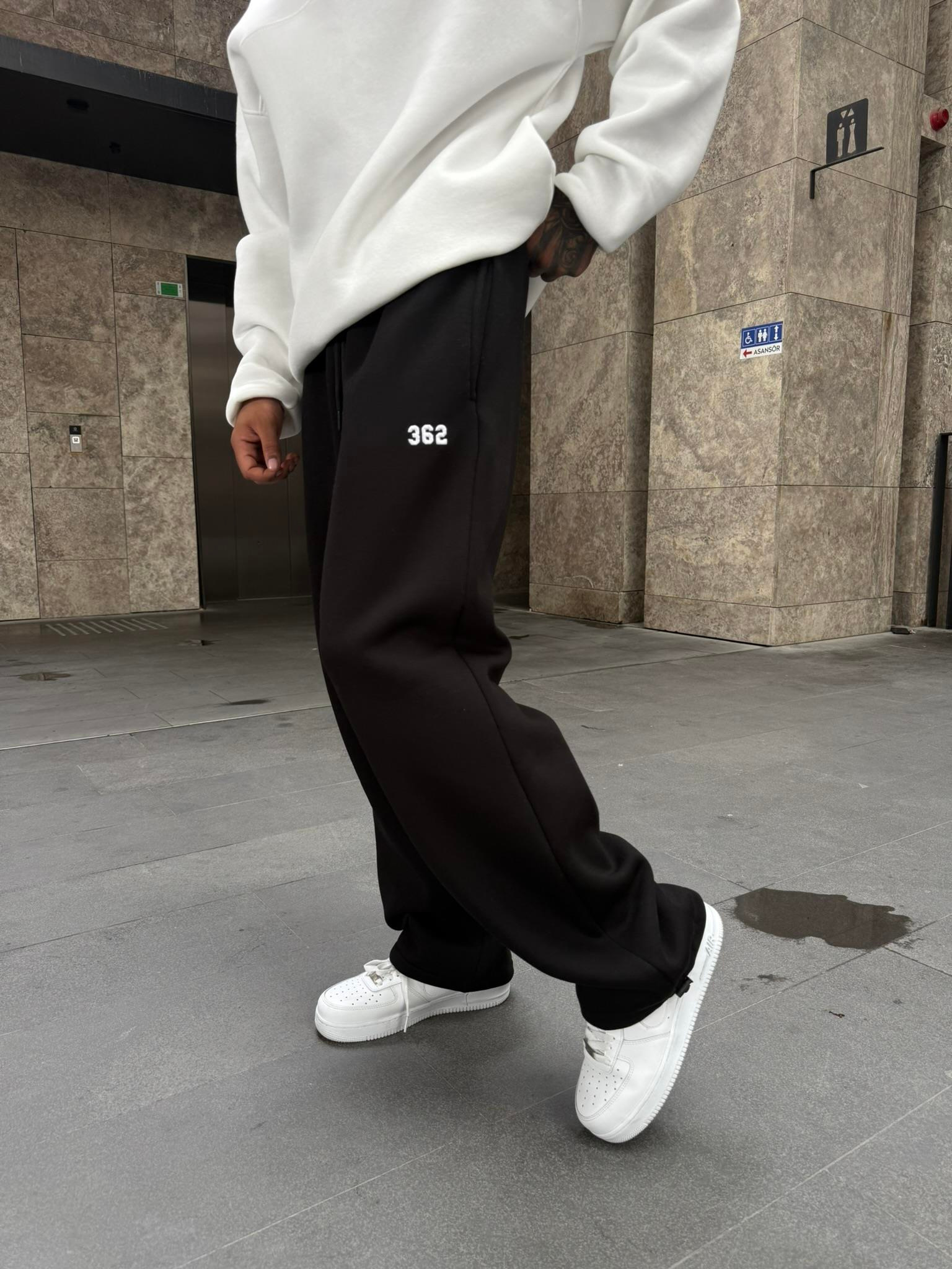 362 Premium Ayarlanabilir Paça Eşofman Altı - Siyah