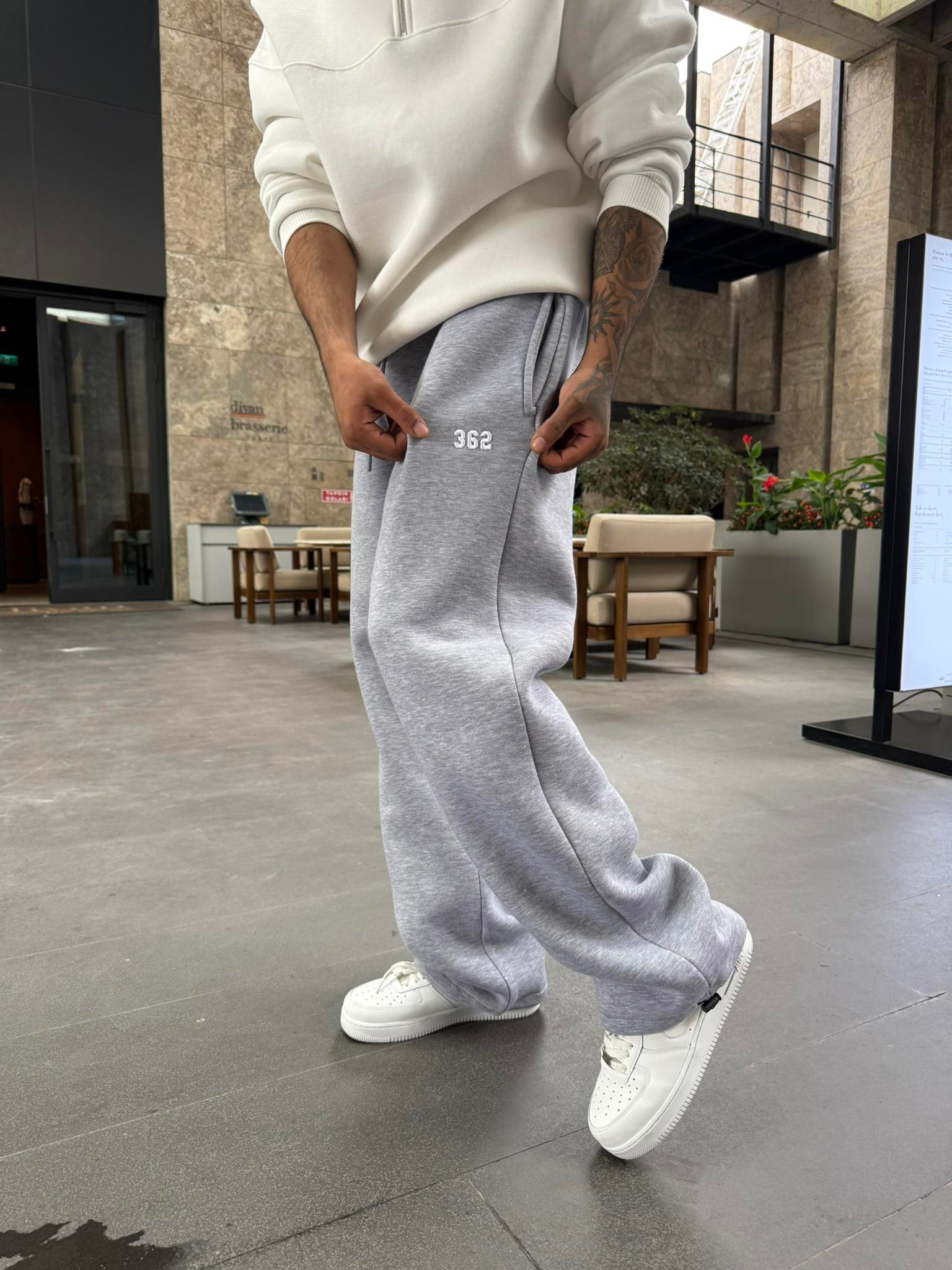 362 Premium Ayarlanabilir Paça Eşofman Altı - Gri