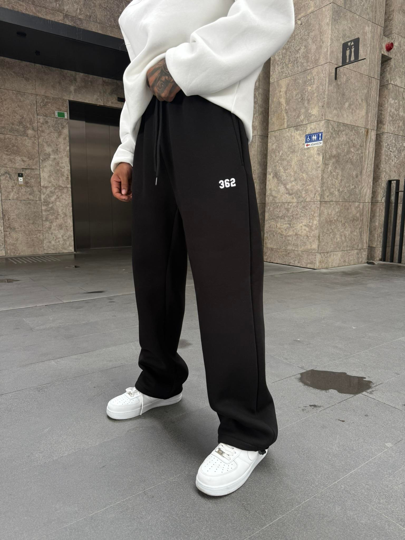 362 Premium Ayarlanabilir Paça Eşofman Altı - Siyah