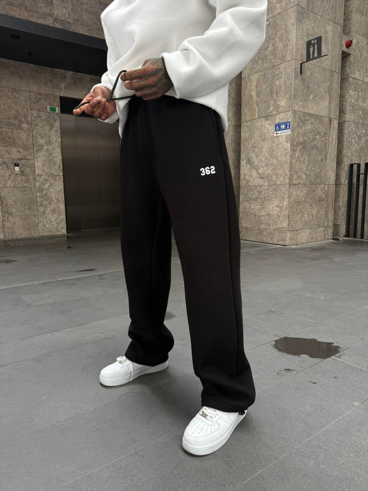 362 Premium Ayarlanabilir Paça Eşofman Altı - Siyah