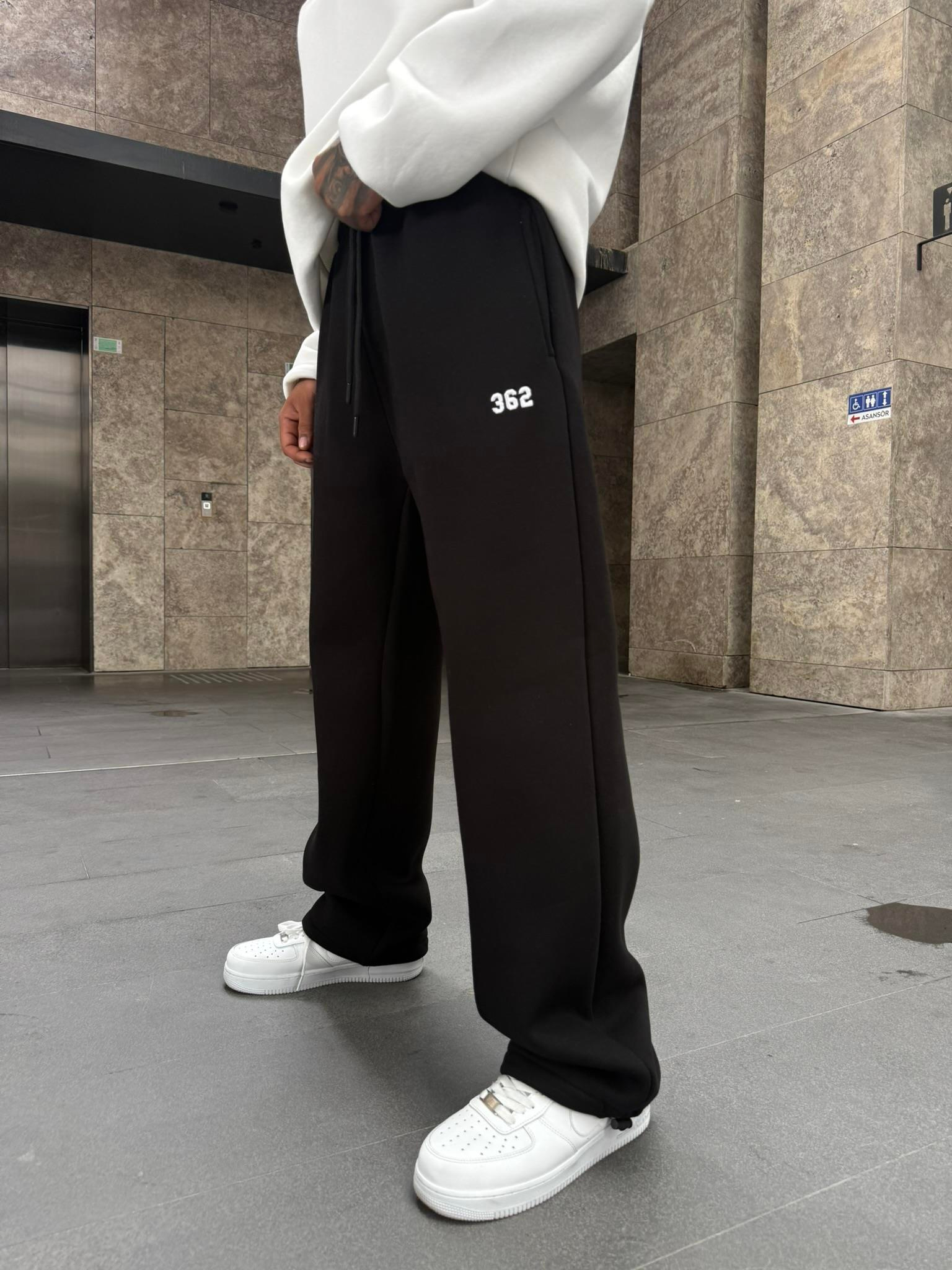 362 Premium Ayarlanabilir Paça Eşofman Altı - Siyah