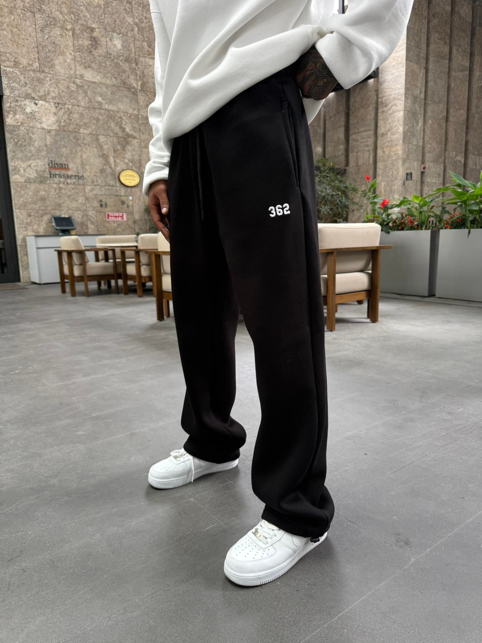 362 Premium Ayarlanabilir Paça Eşofman Altı - Siyah