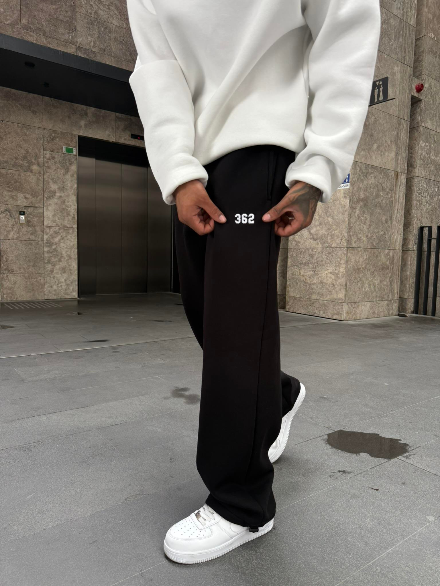 362 Premium Ayarlanabilir Paça Eşofman Altı - Siyah