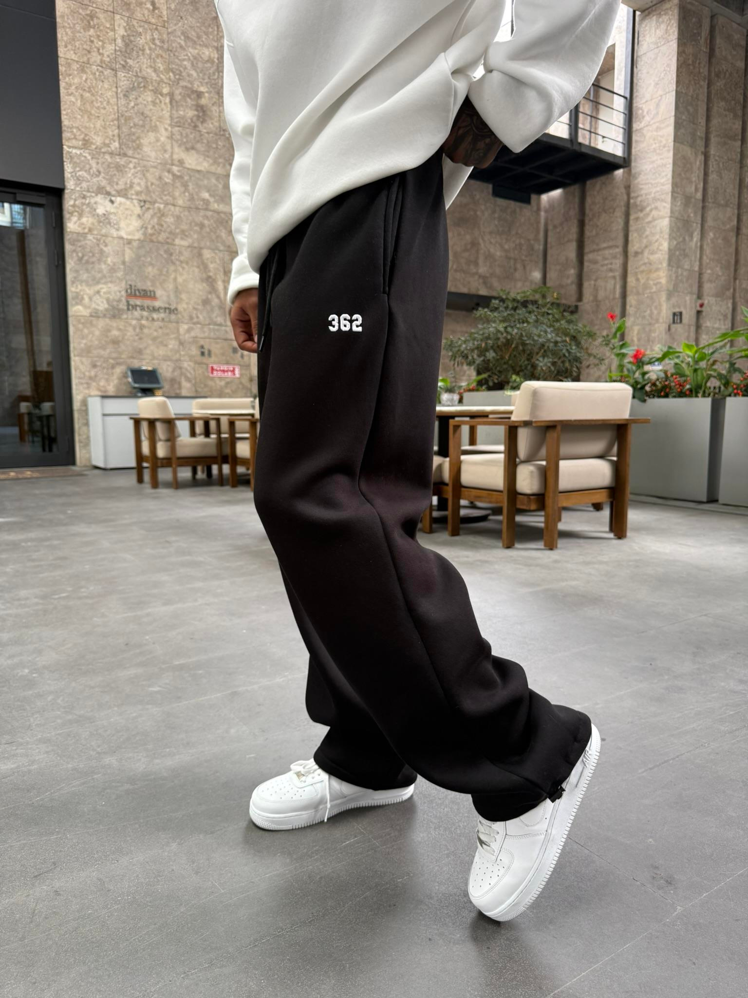 362 Premium Ayarlanabilir Paça Eşofman Altı - Siyah