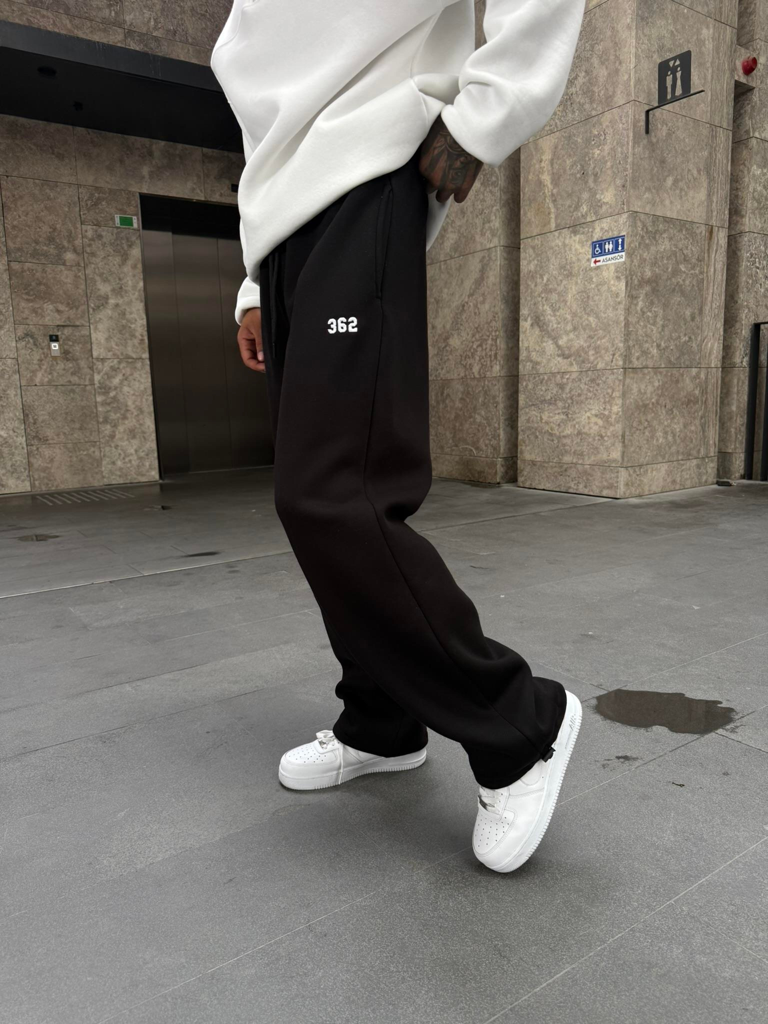 362 Premium Ayarlanabilir Paça Eşofman Altı - Siyah