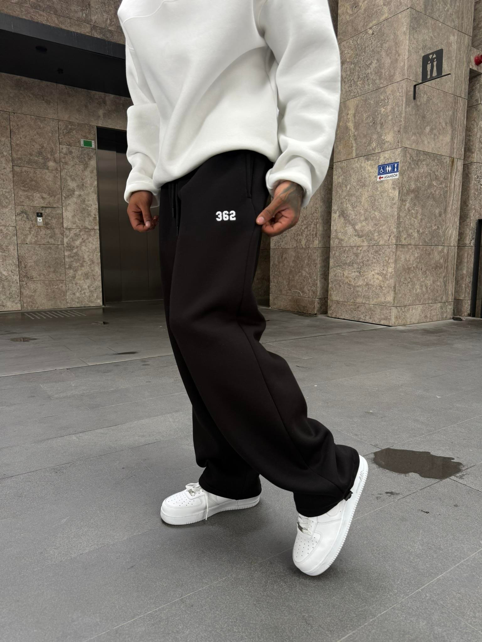 362 Premium Ayarlanabilir Paça Eşofman Altı - Siyah