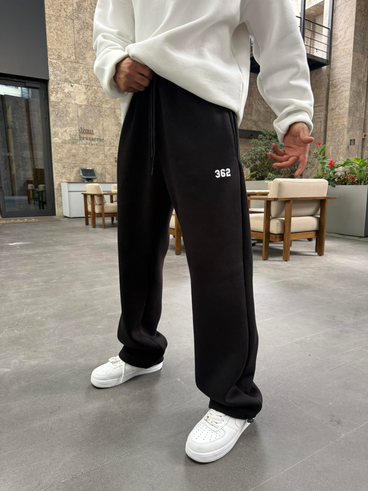 362 Premium Ayarlanabilir Paça Eşofman Altı - Siyah