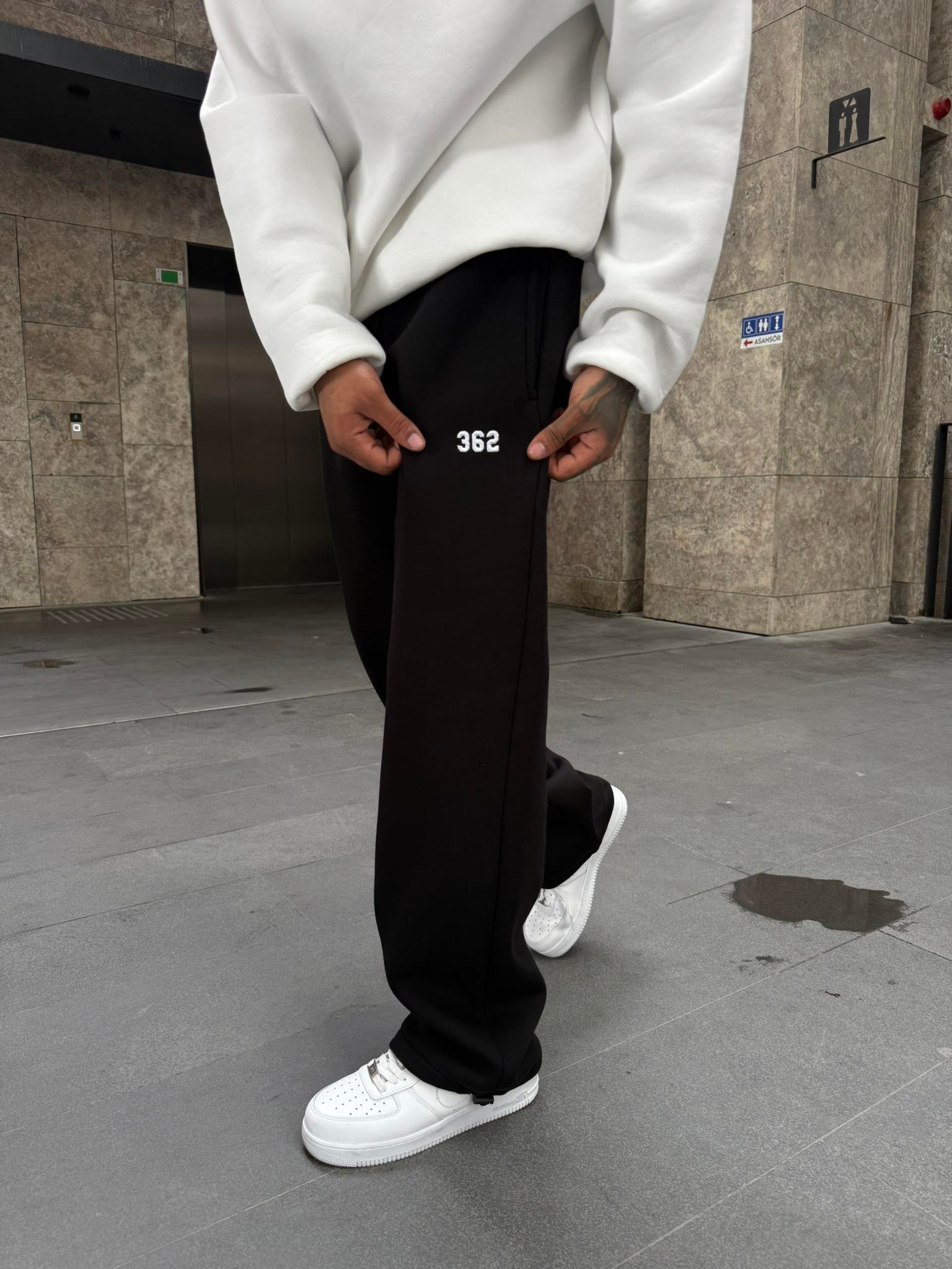 362 Premium Ayarlanabilir Paça Eşofman Altı - Siyah