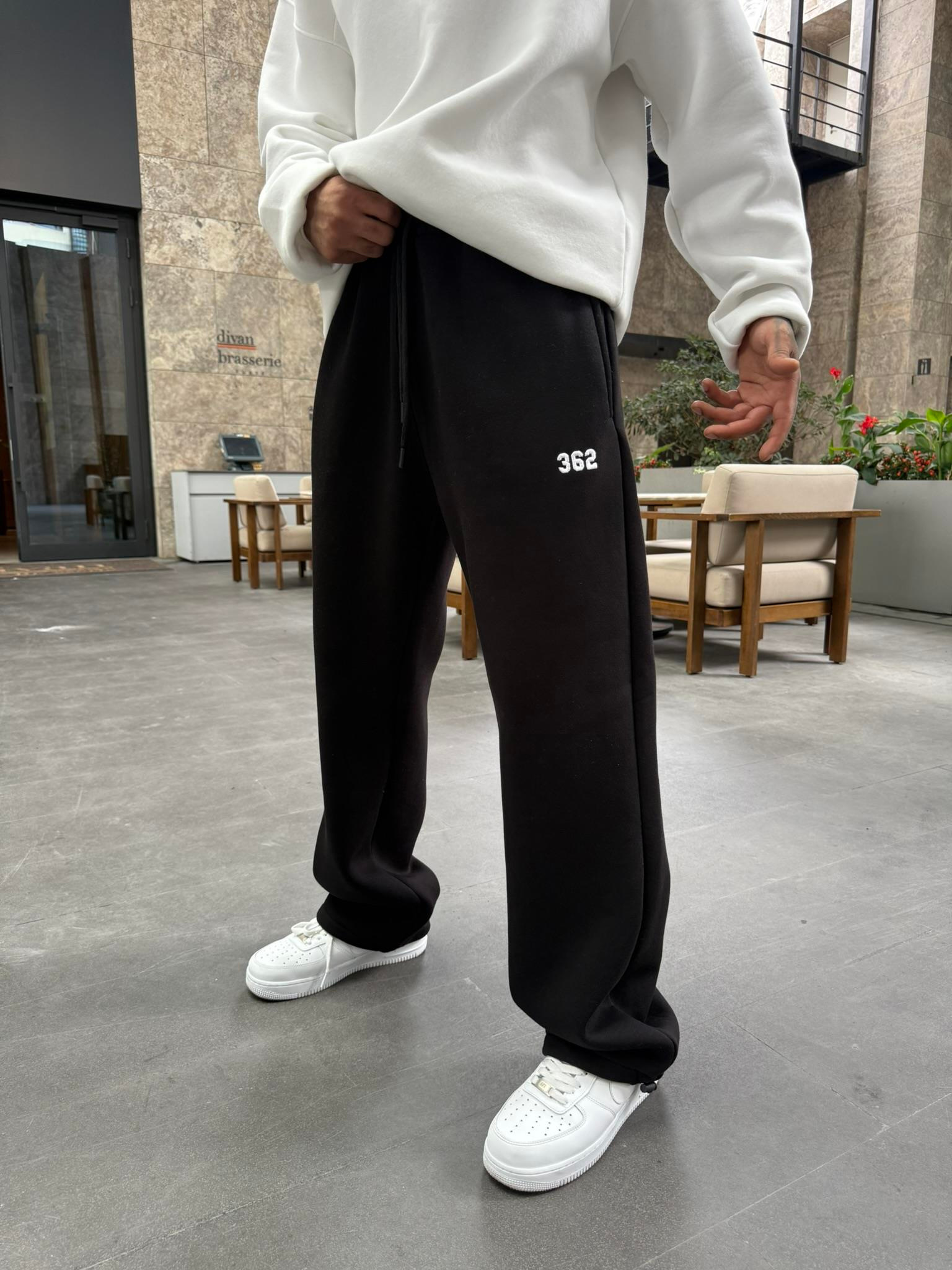 362 Premium Ayarlanabilir Paça Eşofman Altı - Siyah