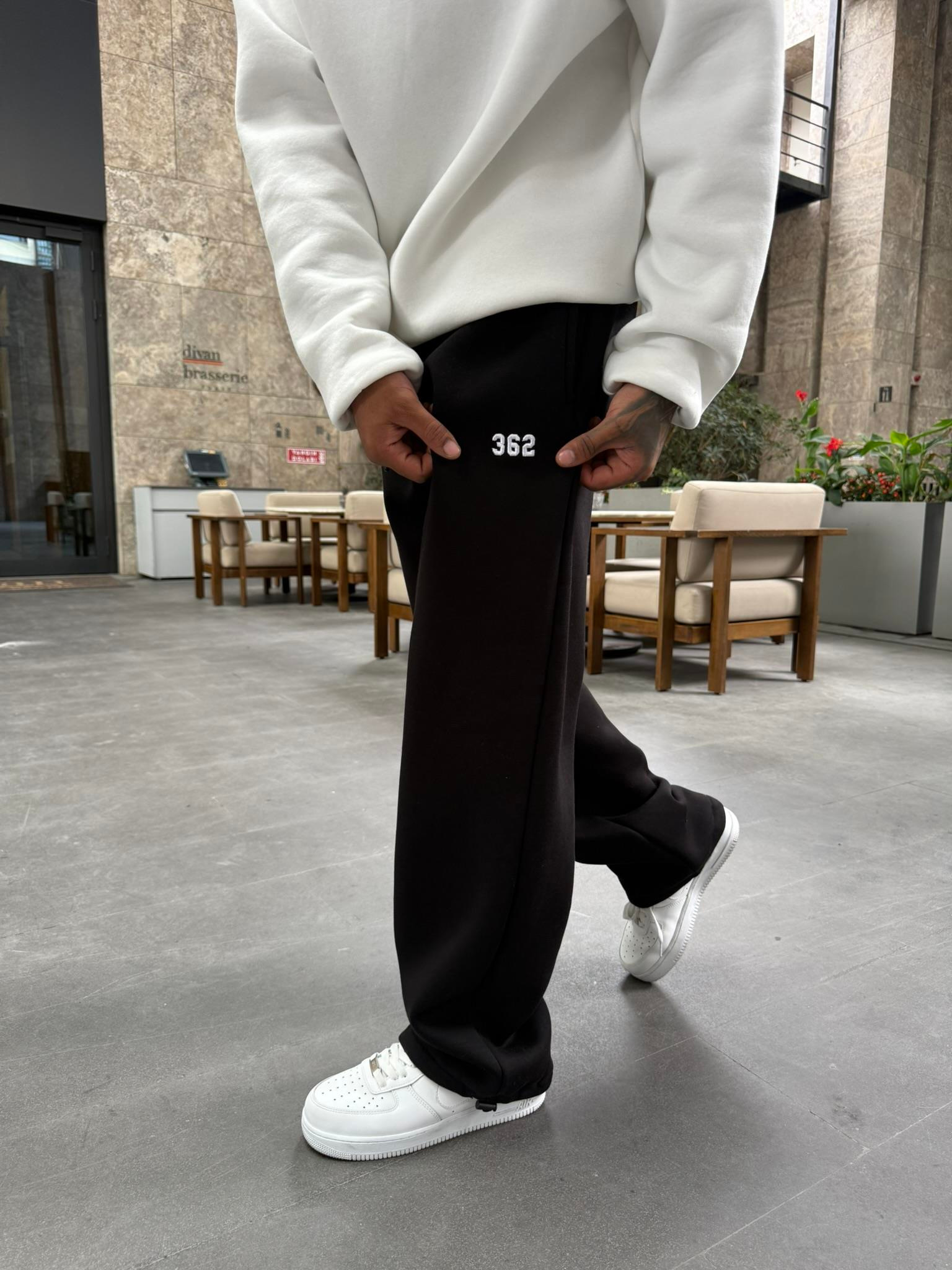 362 Premium Ayarlanabilir Paça Eşofman Altı - Siyah