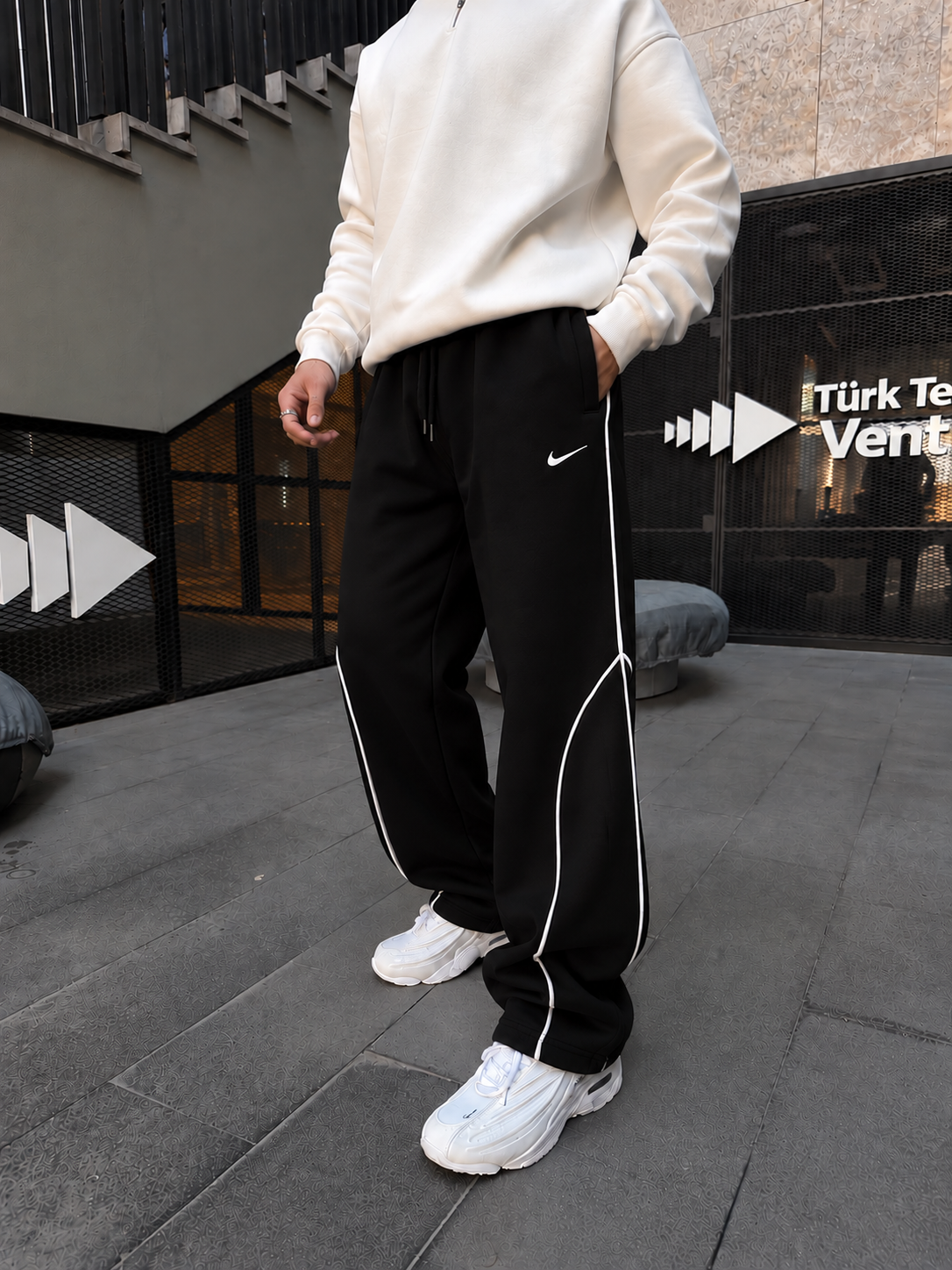 362 Premium Şeritli Baggy Eşofman