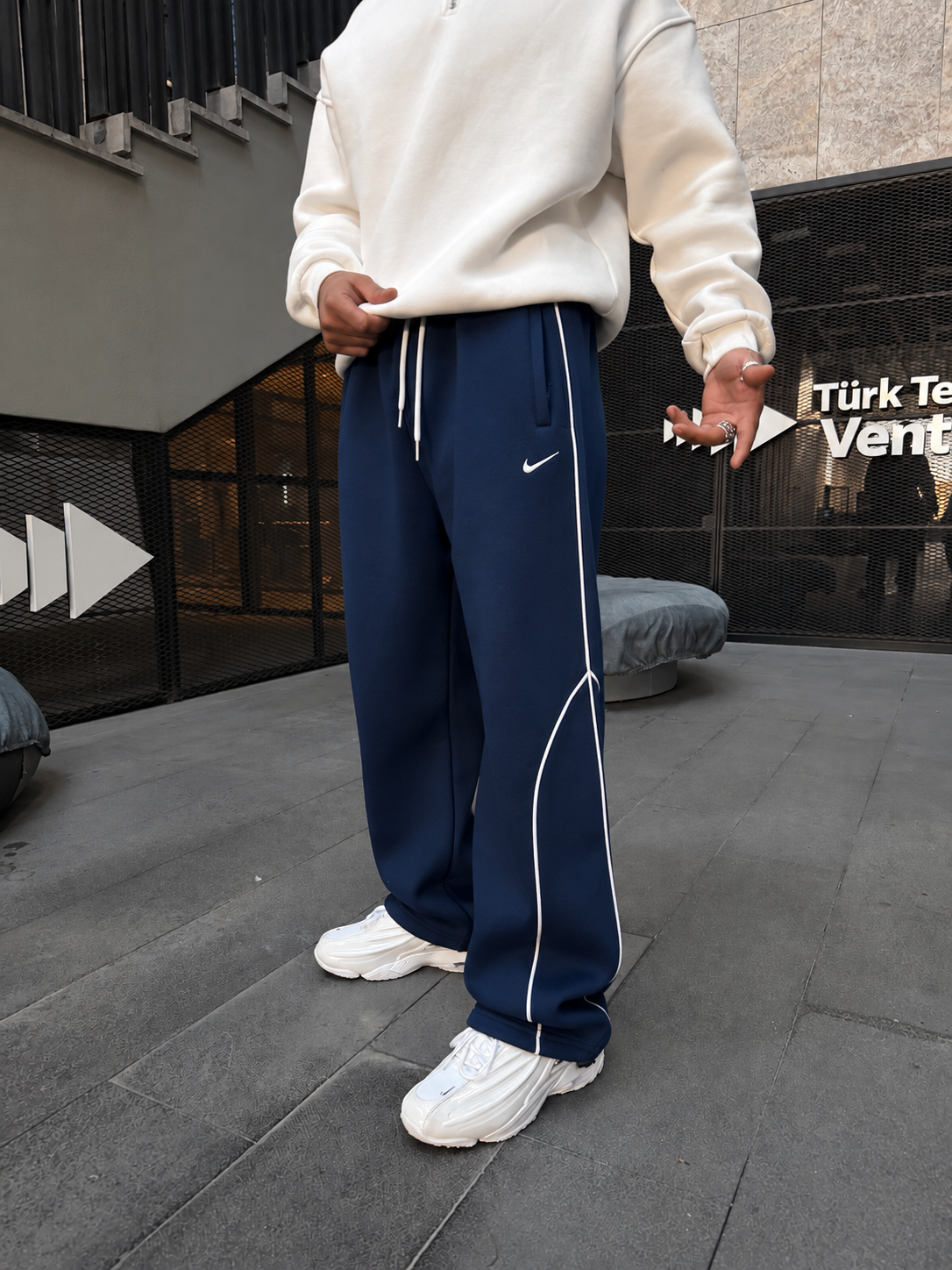 362 Premium Şeritli Baggy Eşofman