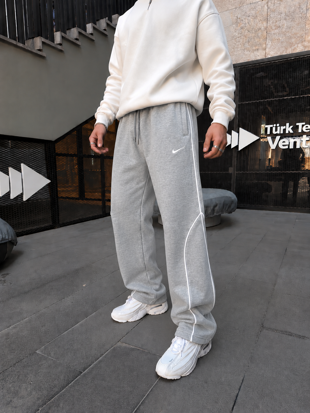 362 Premium Şeritli Baggy Eşofman