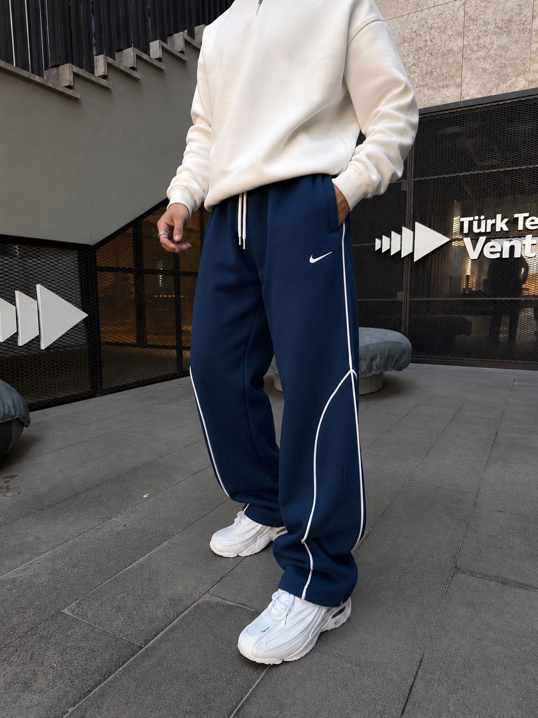 362 Premium Şeritli Baggy Eşofman