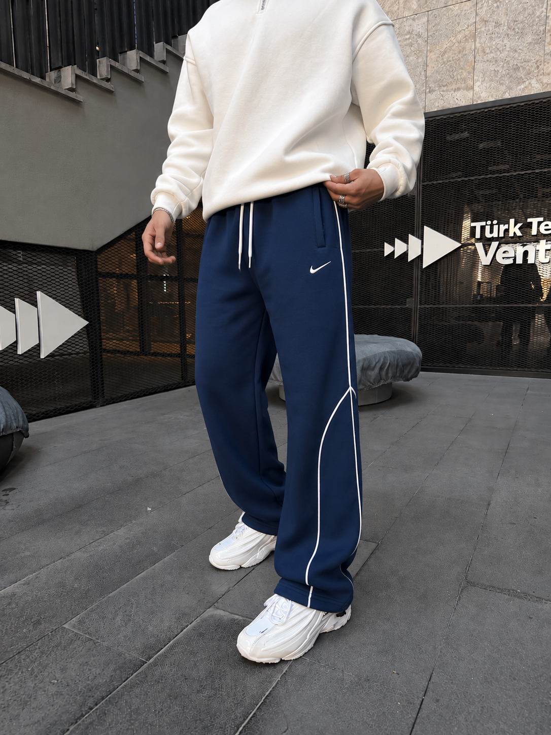 362 Premium Şeritli Baggy Eşofman
