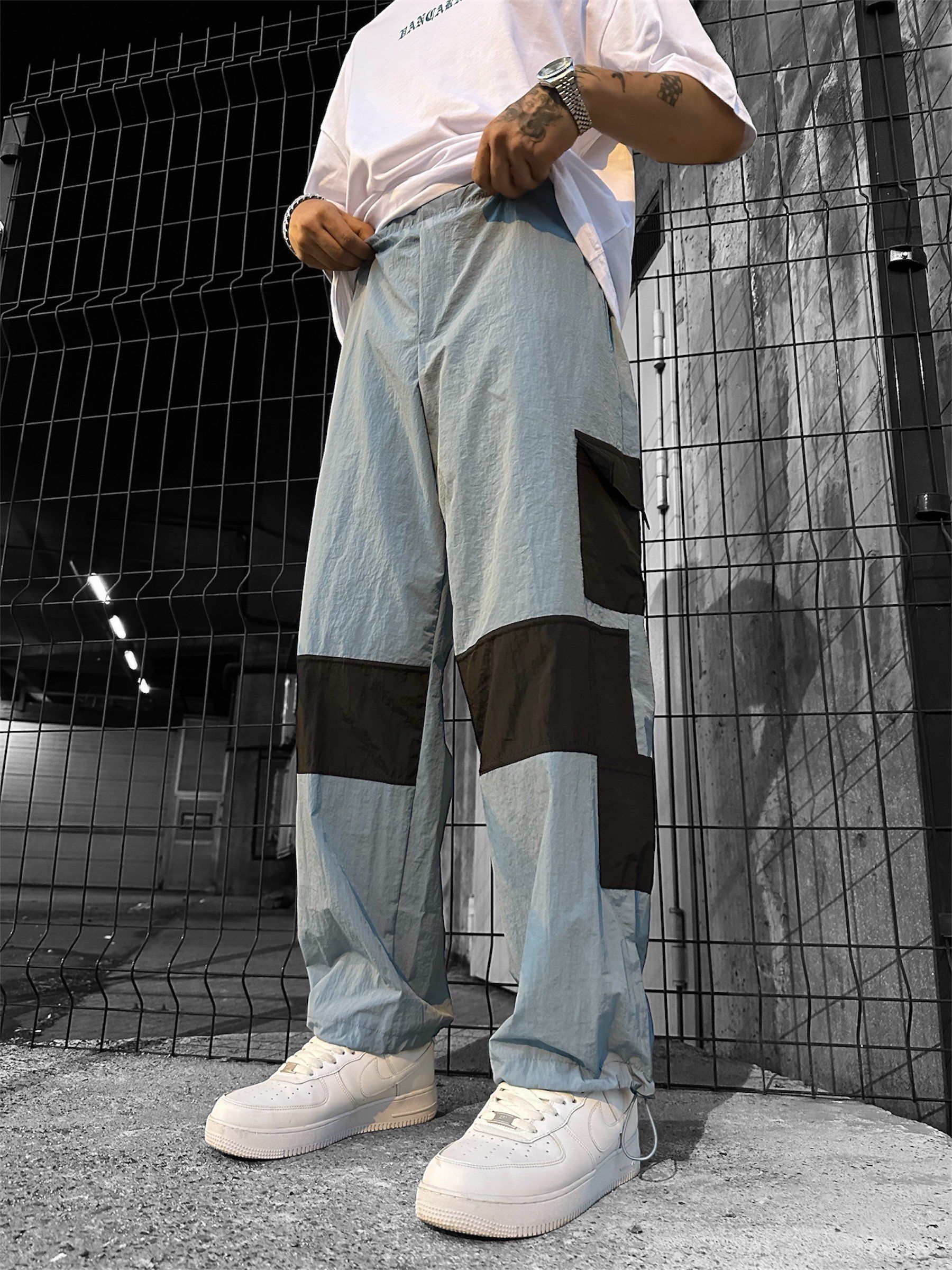 362 Tech Cargo Lastikli Paça Eşofman - Mavi