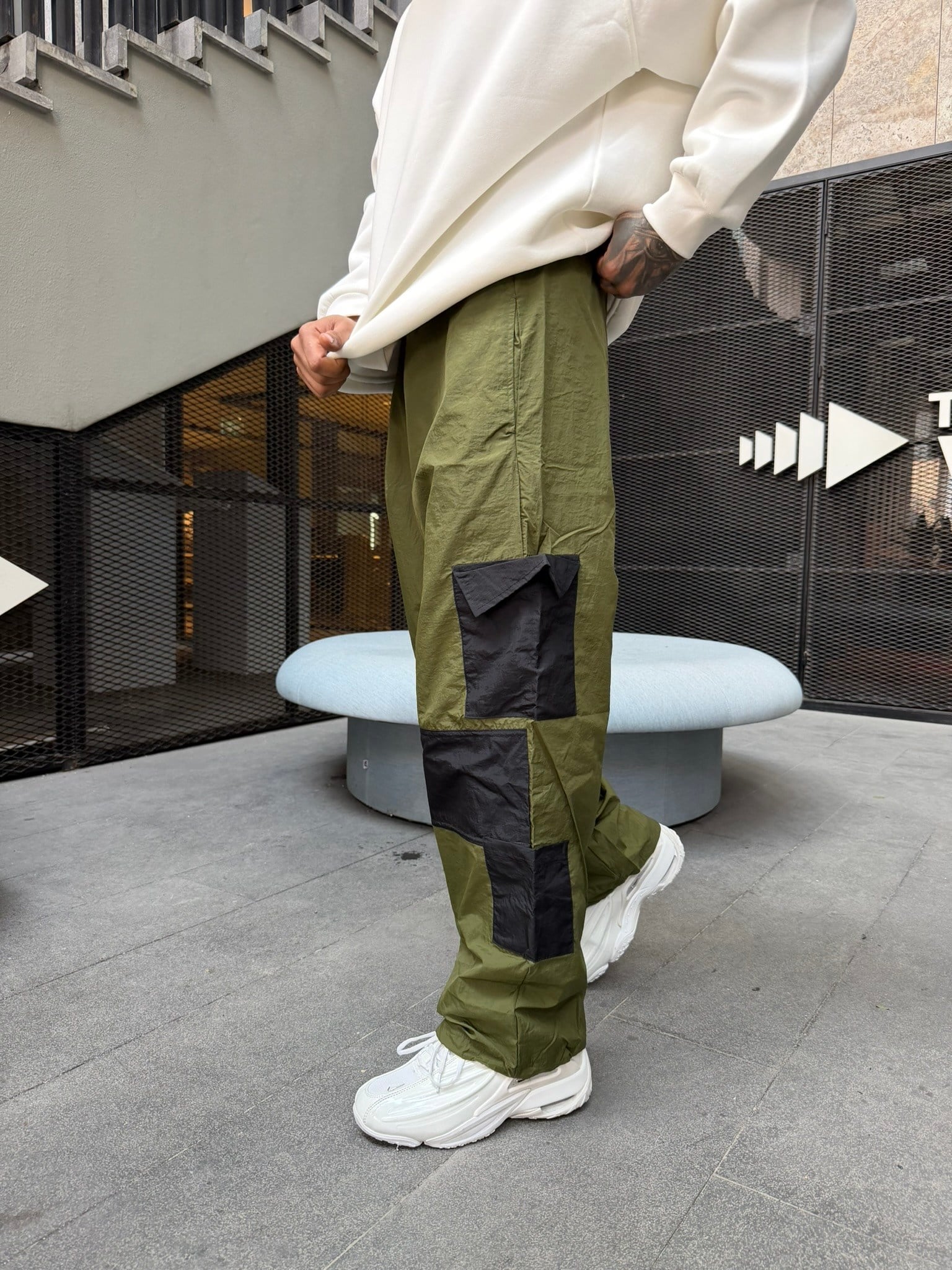 362 Tech Cargo Lastikli Paça Eşofman - Yeşil