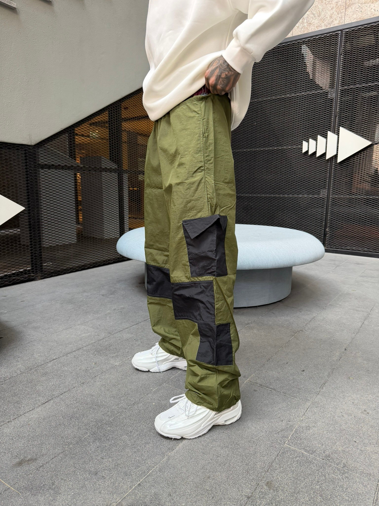 362 Tech Cargo Lastikli Paça Eşofman - Yeşil