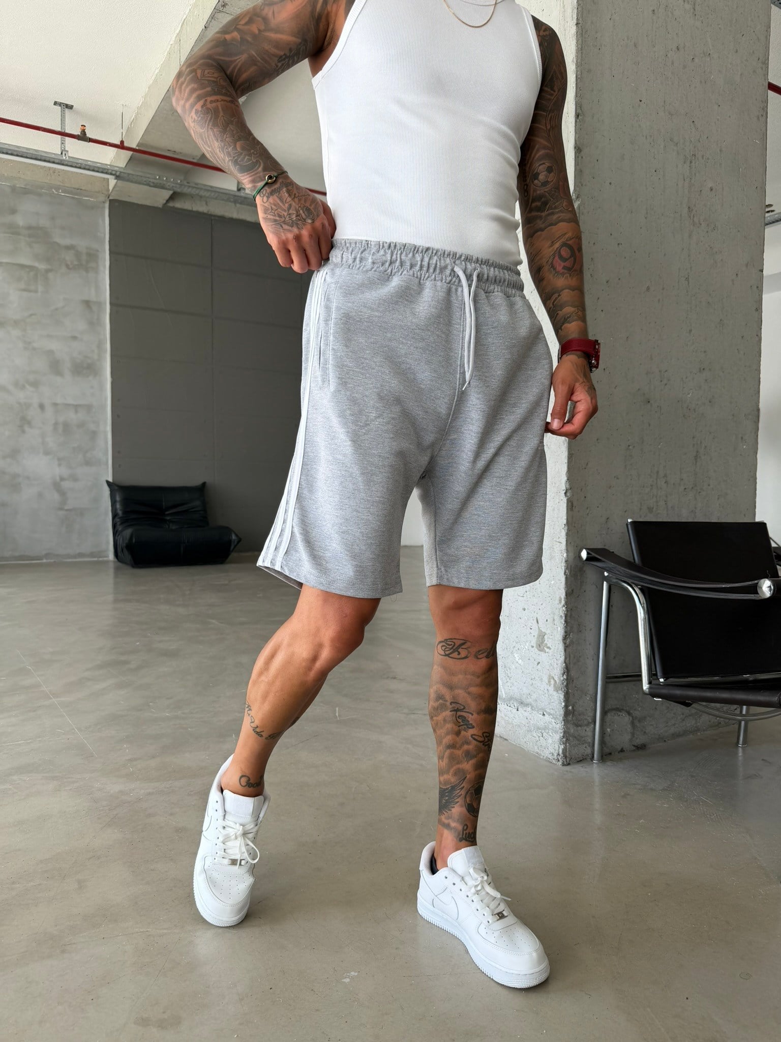 362 Triple Stripe Shorts - Gri
