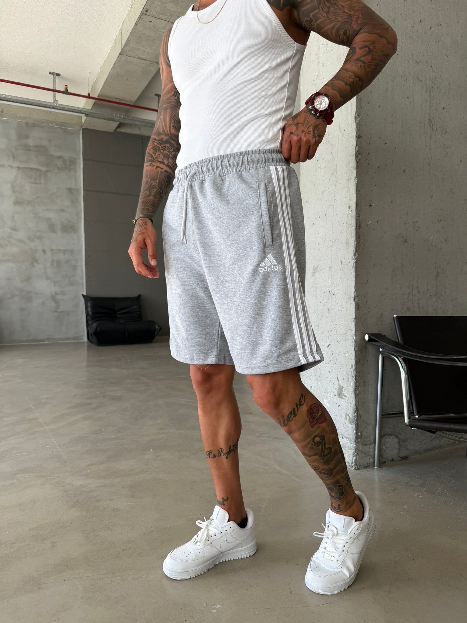 362 Triple Stripe Shorts - Gri