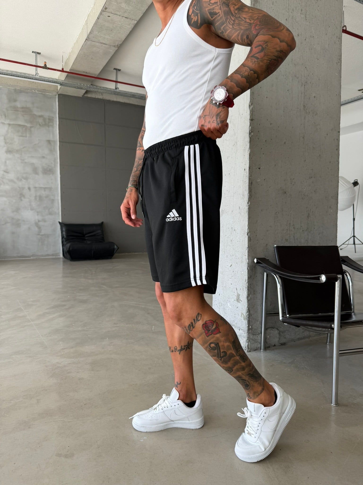 362 Triple Stripe Shorts - Siyah