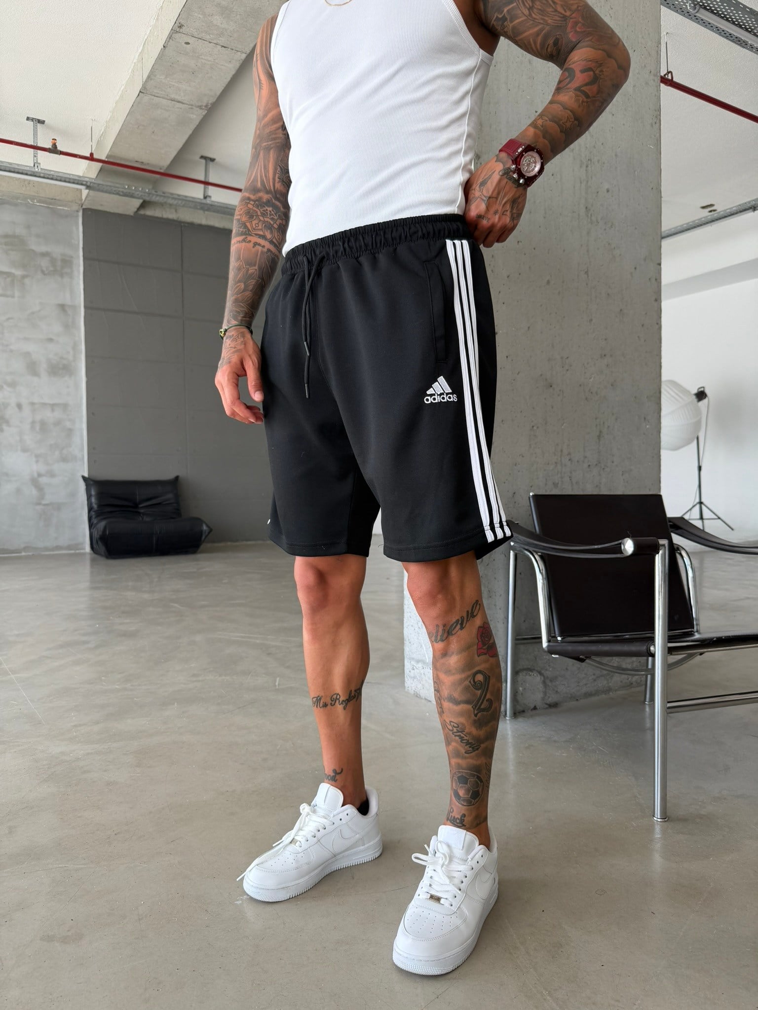 362 Triple Stripe Shorts - Siyah