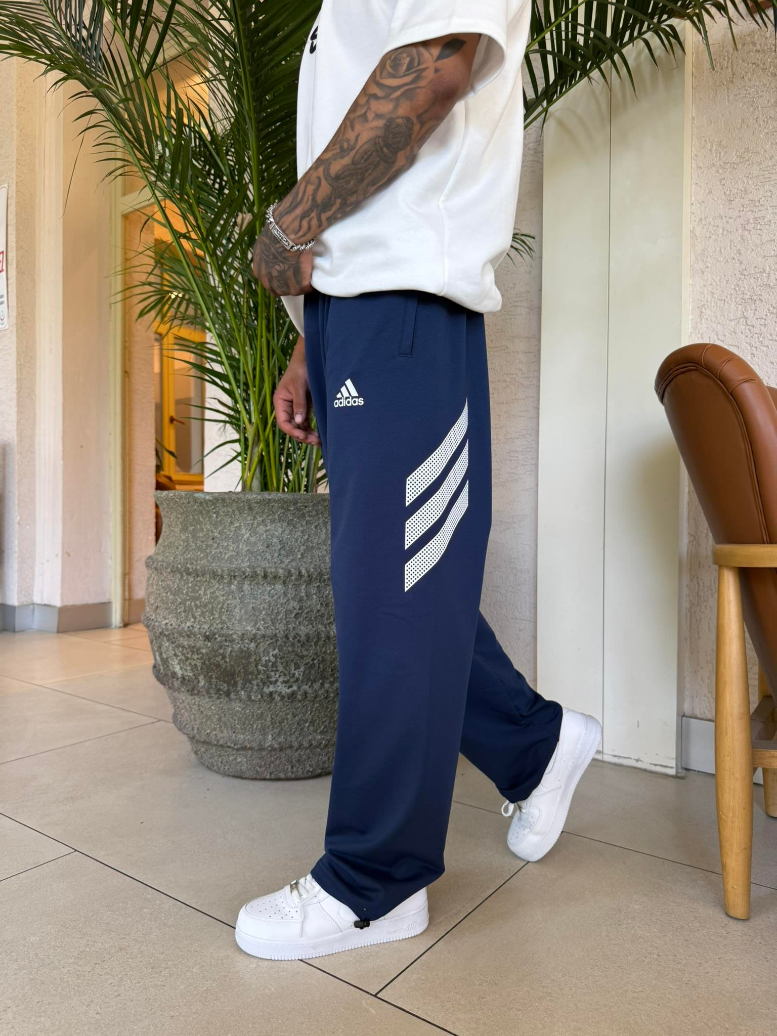 AD Büyük Yan Baskı Eşfoman - İndigo