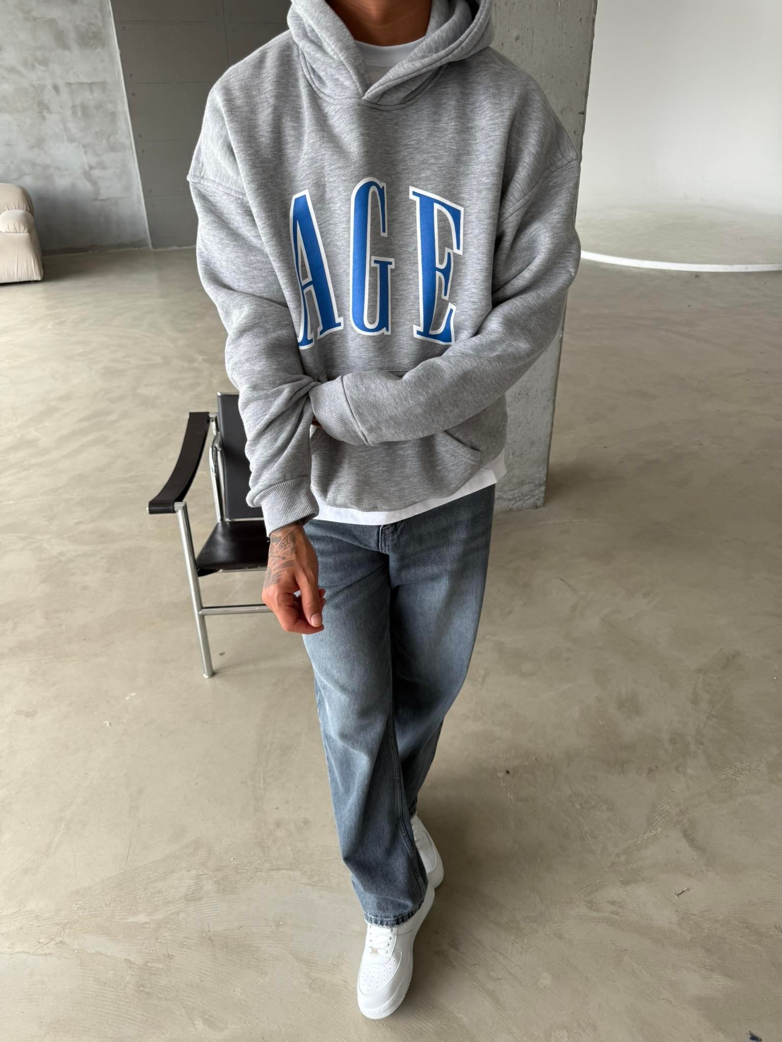 AGE Oversize Sweatshirt - Gri