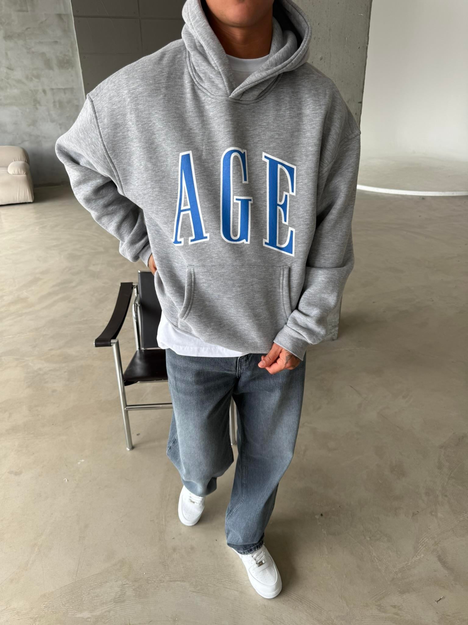 AGE Oversize Sweatshirt - Gri