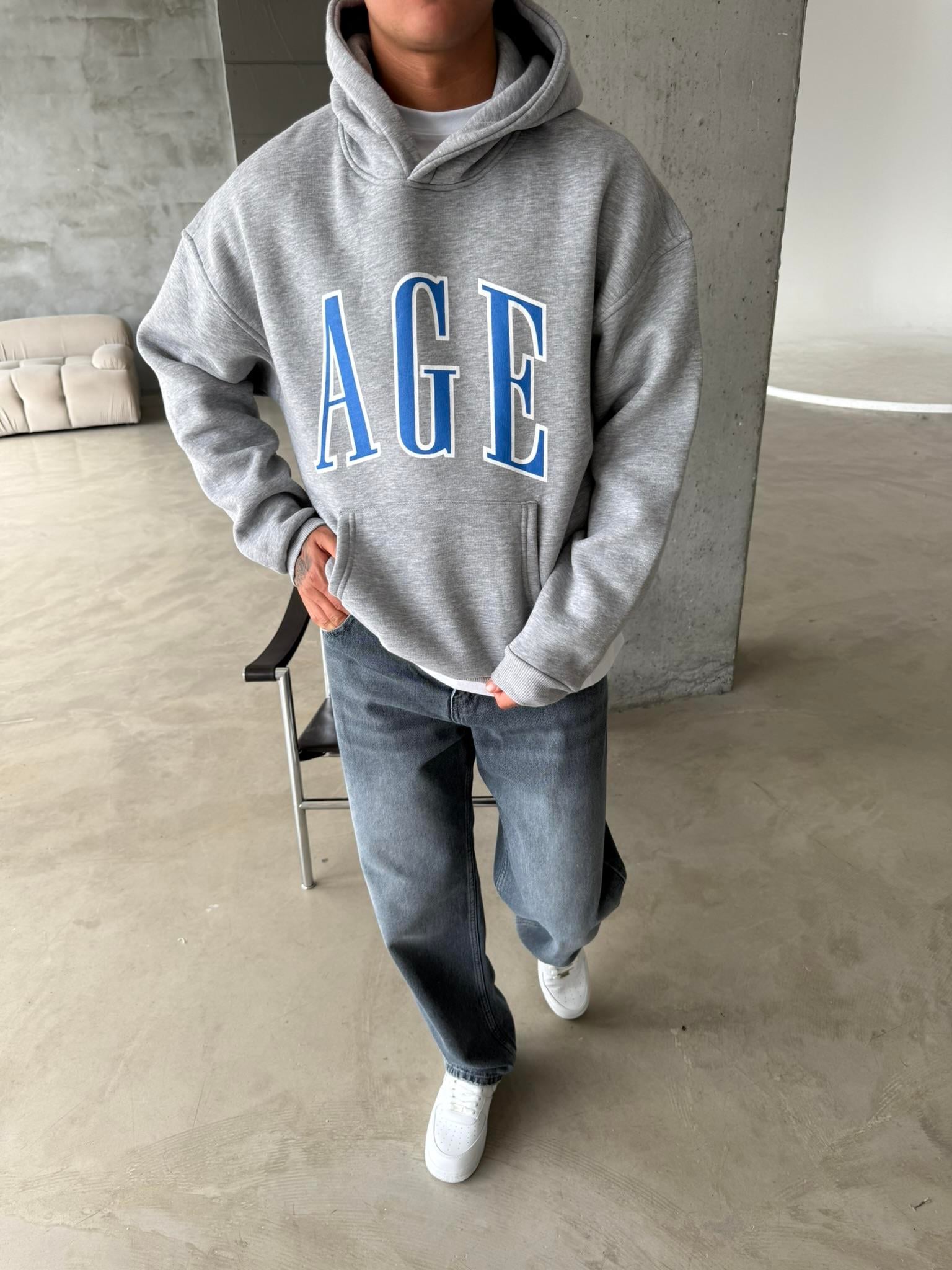 AGE Oversize Sweatshirt - Gri