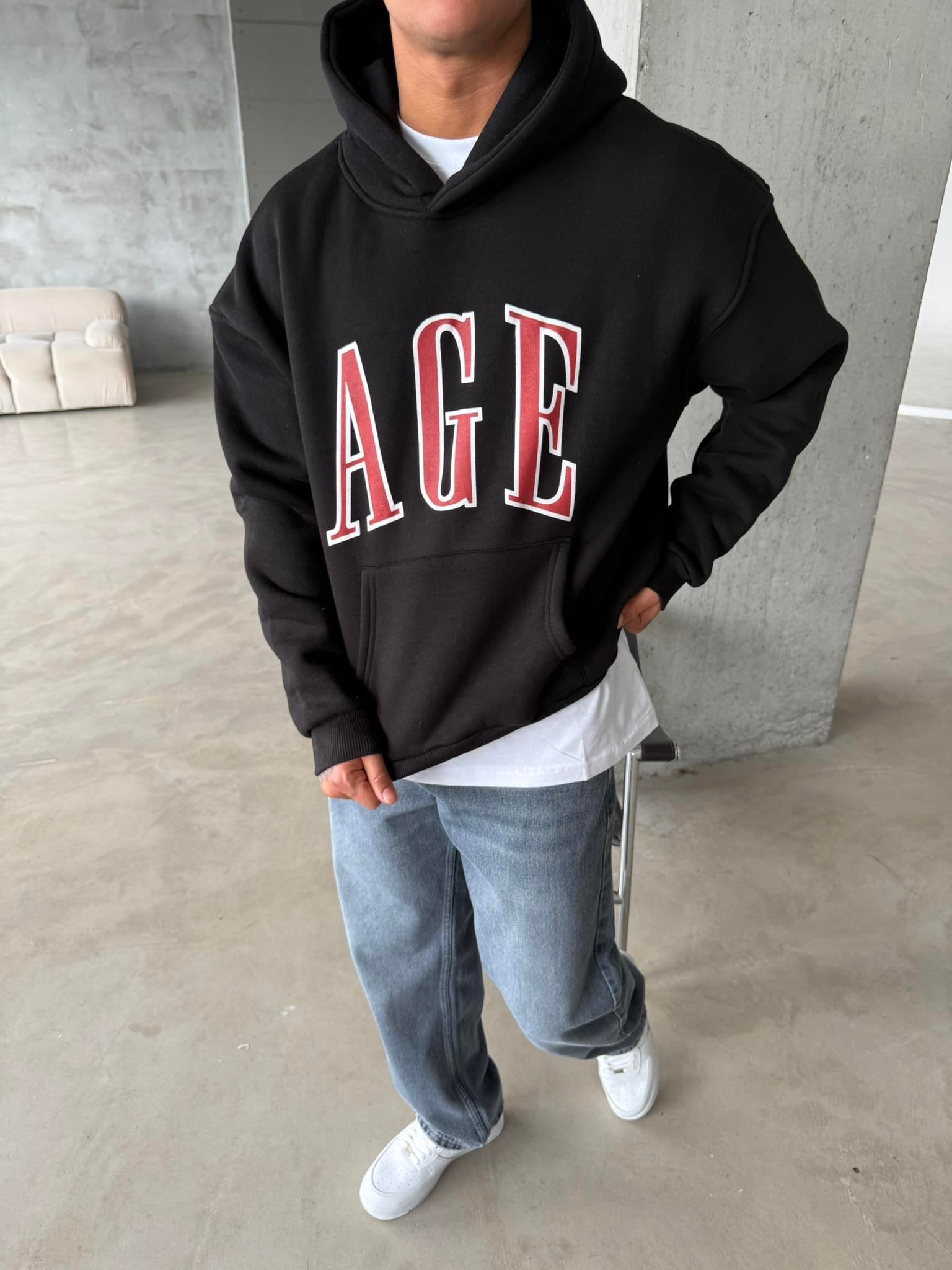 AGE Oversize Sweatshirt - Siyah