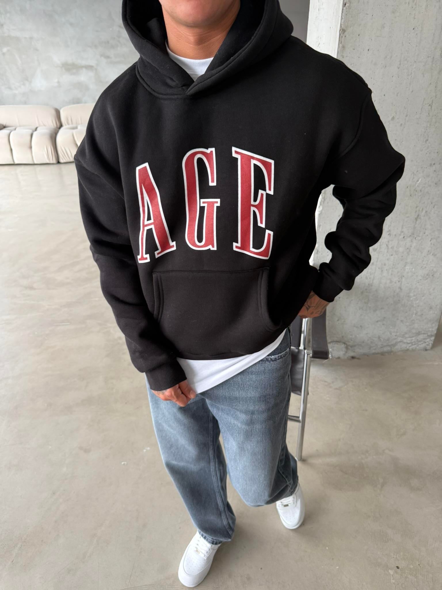 AGE Oversize Sweatshirt - Siyah