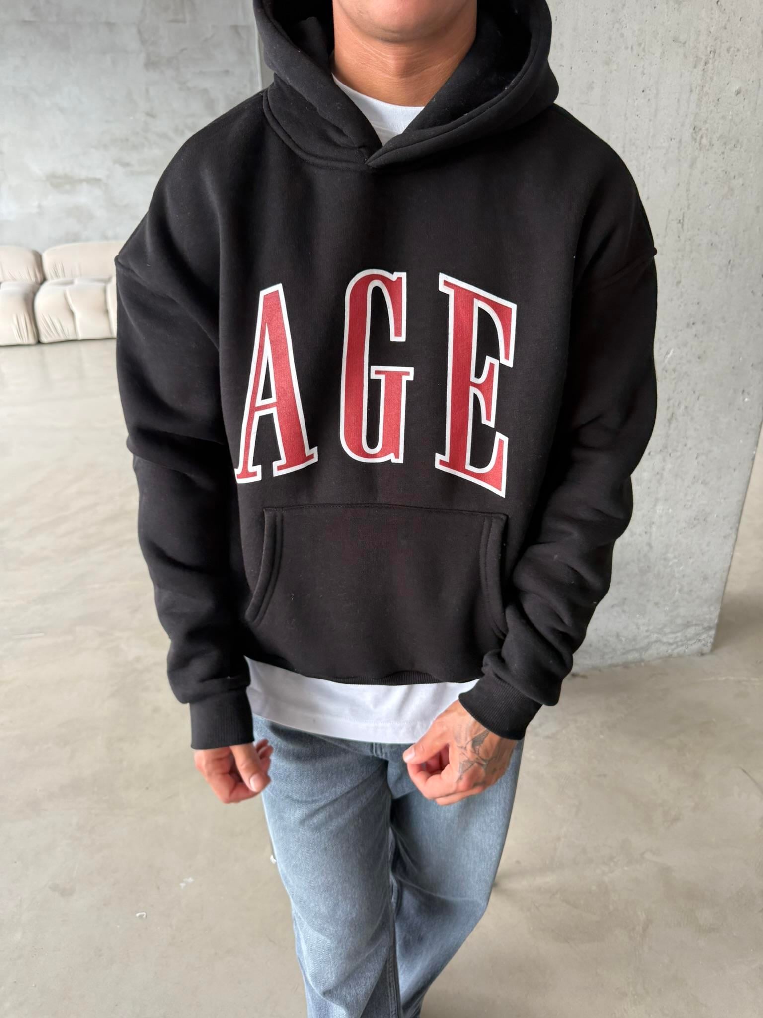 AGE Oversize Sweatshirt - Siyah