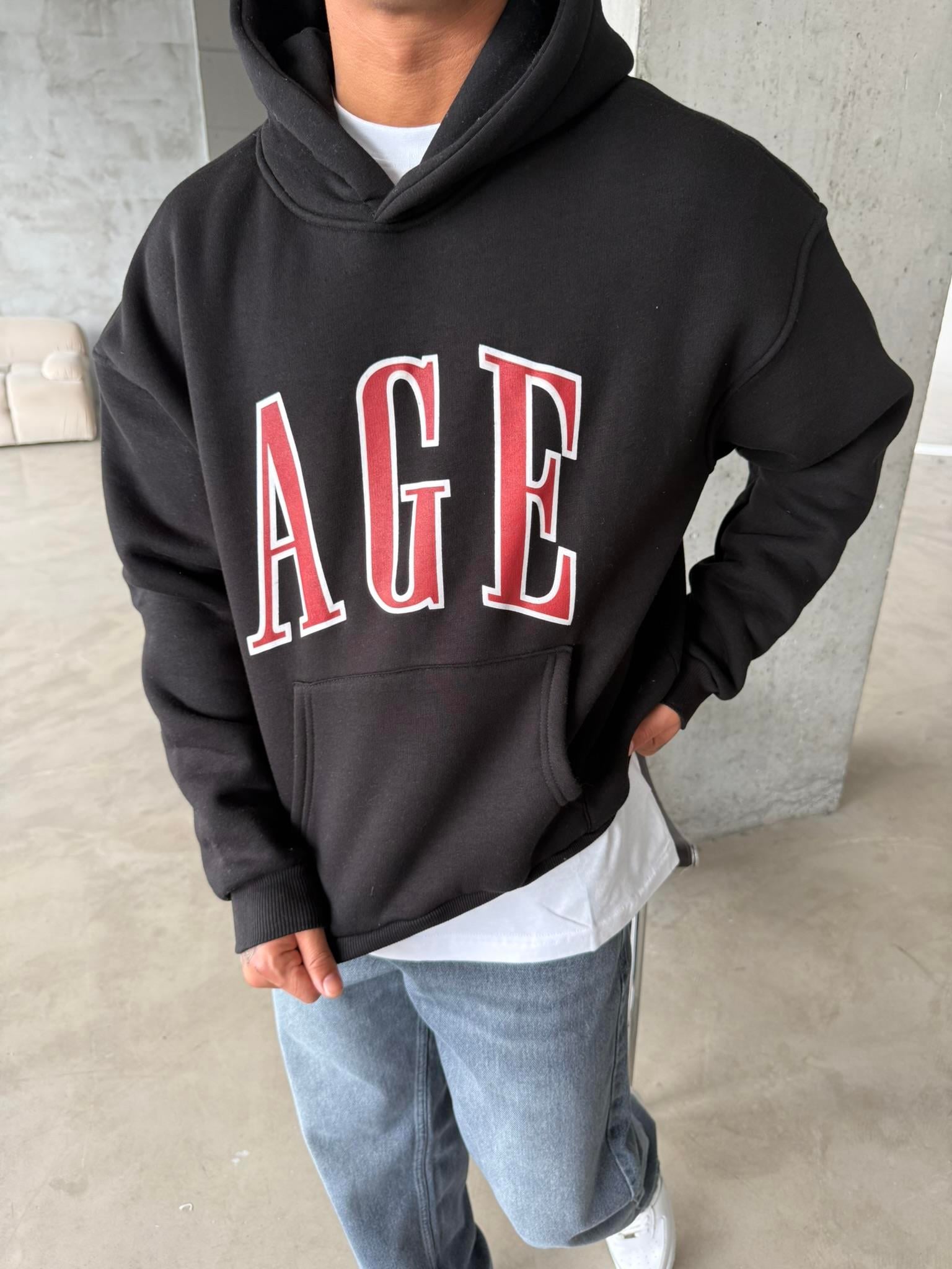 AGE Oversize Sweatshirt - Siyah