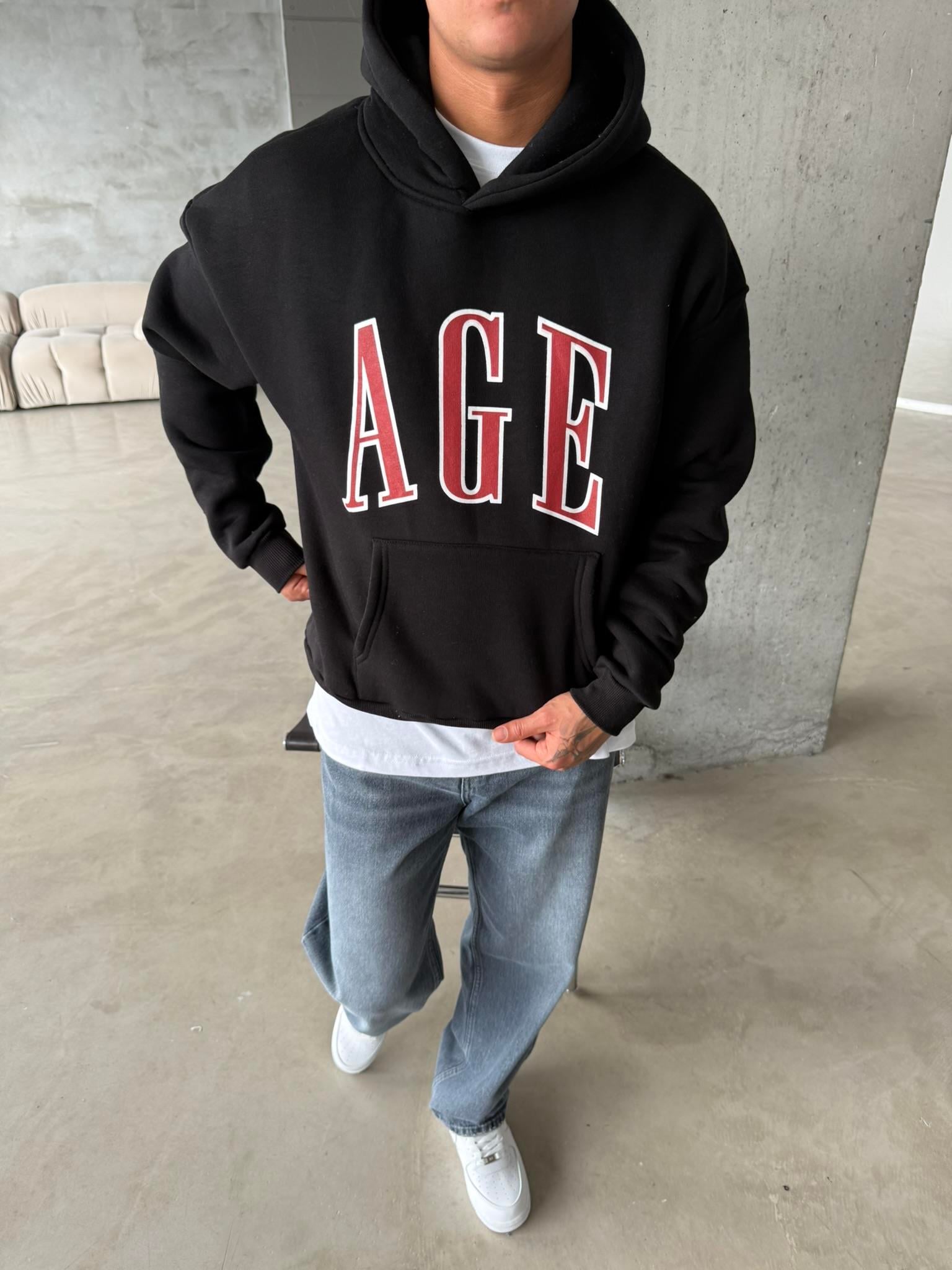 AGE Oversize Sweatshirt - Siyah