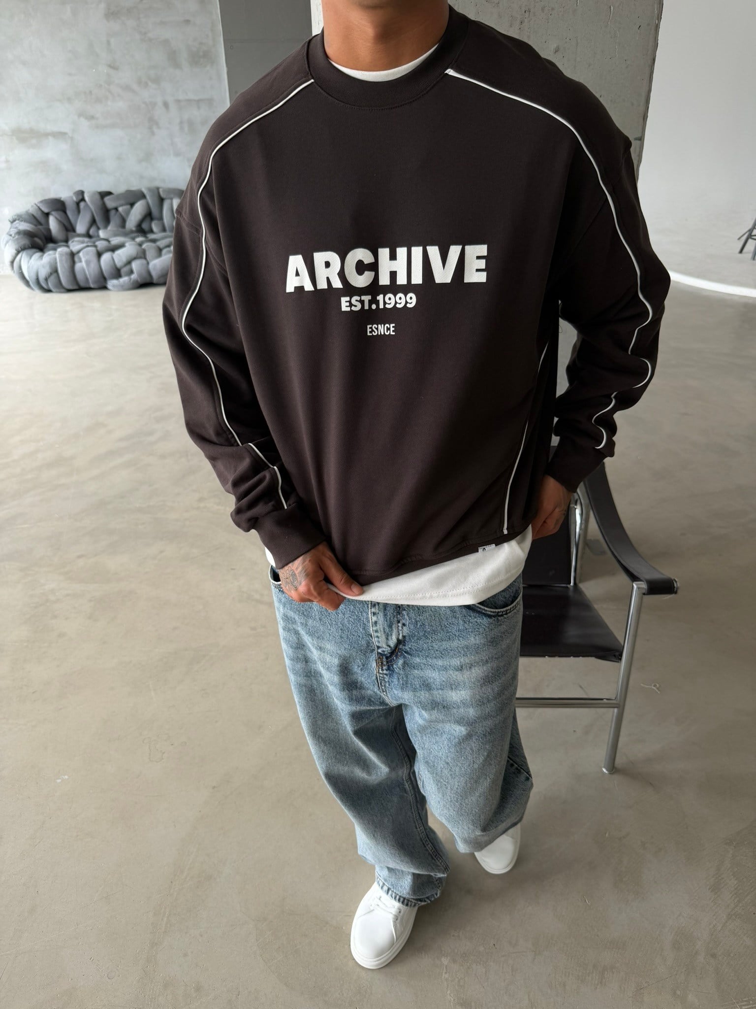 Archıve EST Premium Bisiklet Yaka Sweat