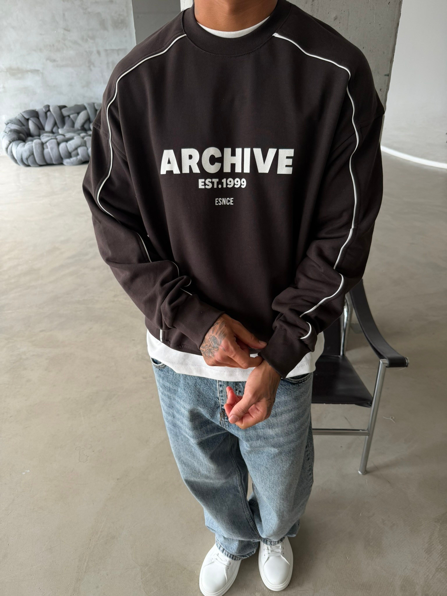 Archıve EST Premium Bisiklet Yaka Sweat