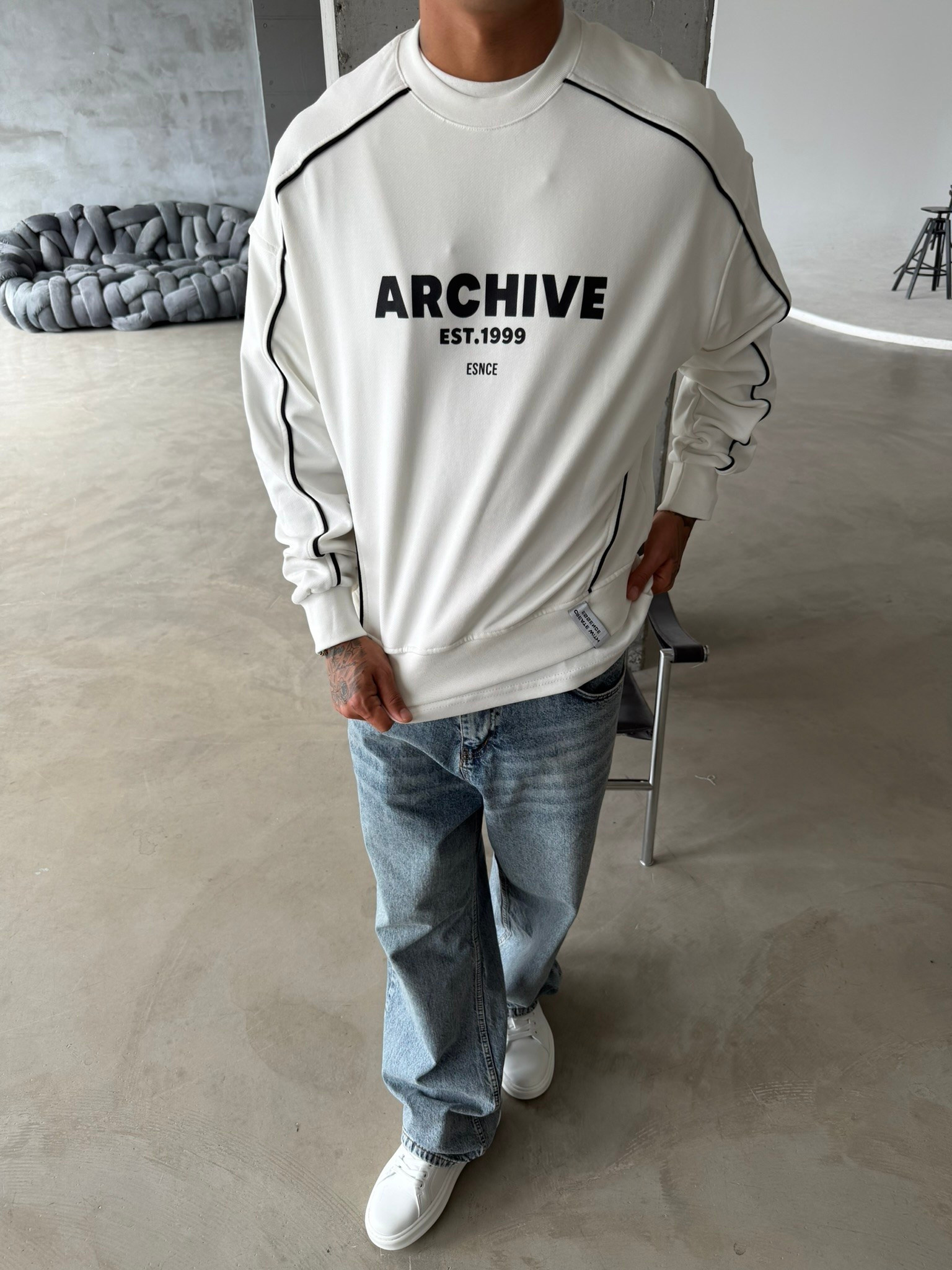 Archıve EST Premium Bisiklet Yaka Sweat