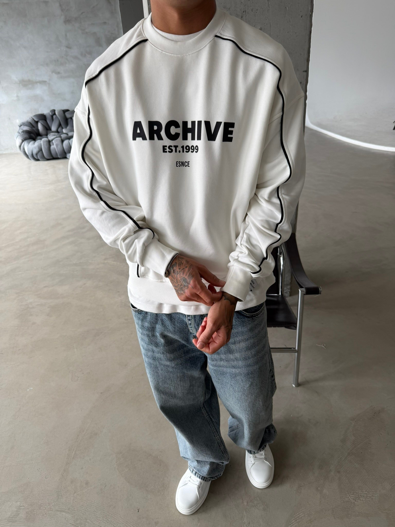 Archıve EST Premium Bisiklet Yaka Sweat
