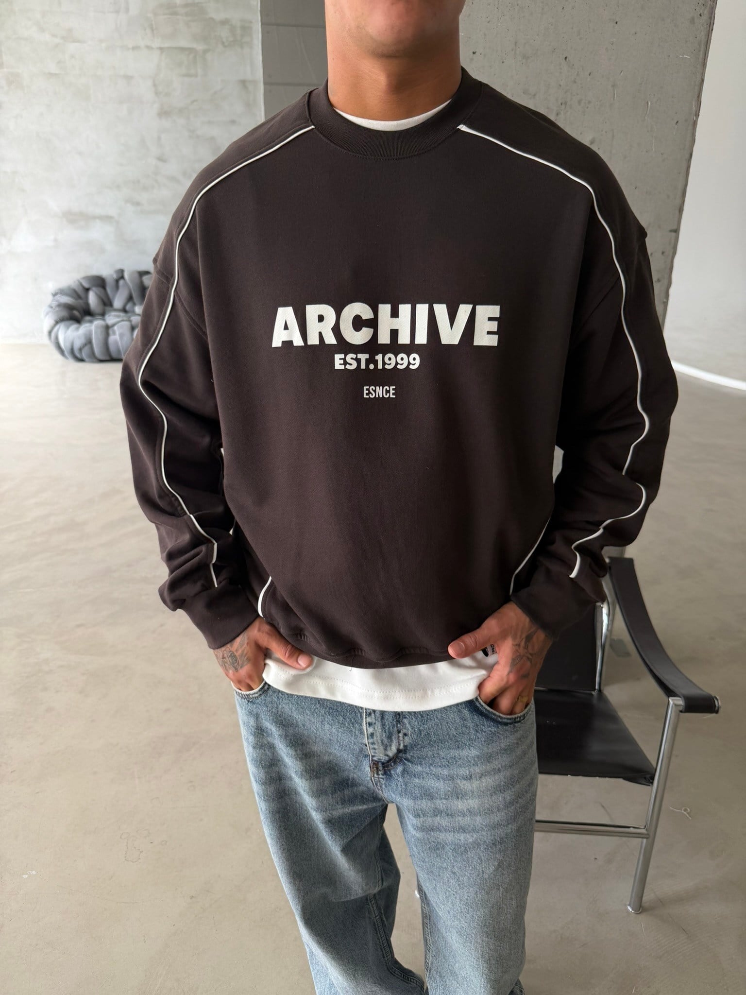 Archıve EST Premium Bisiklet Yaka Sweat