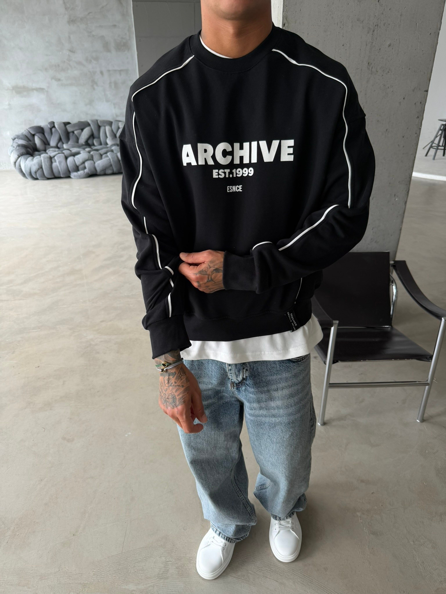 Archıve EST Premium Bisiklet Yaka Sweat