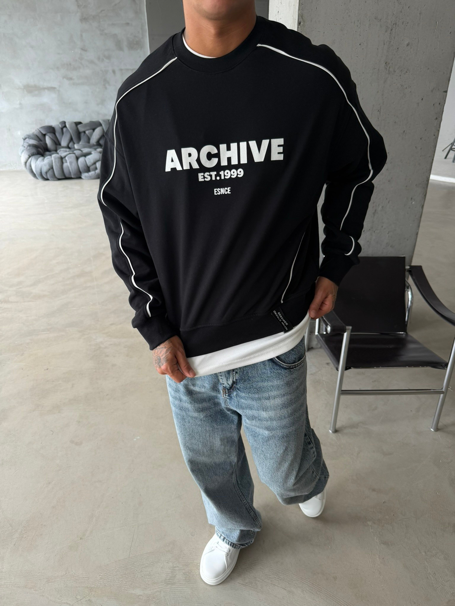 Archıve EST Premium Bisiklet Yaka Sweat